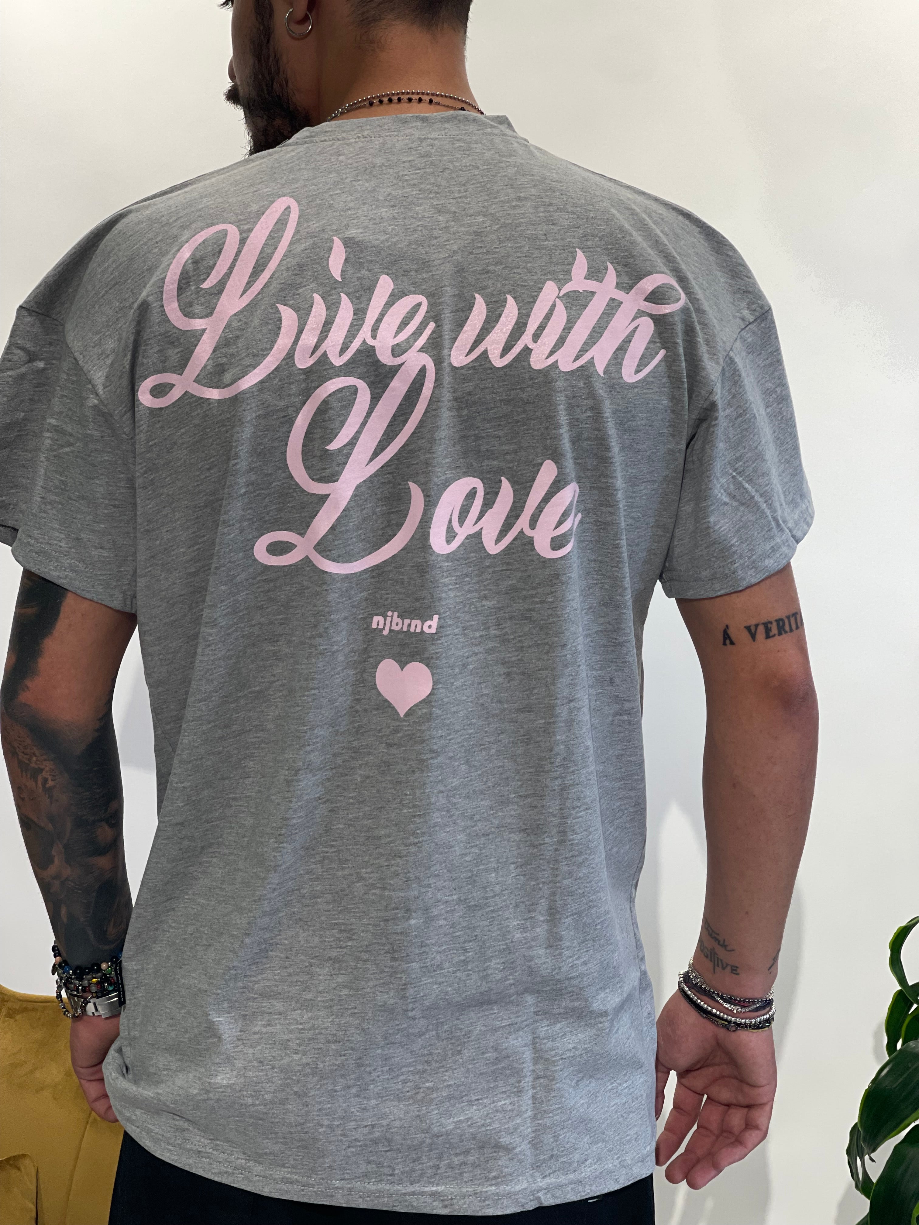 SHIRT OVER NJB LOVE GRIGIA