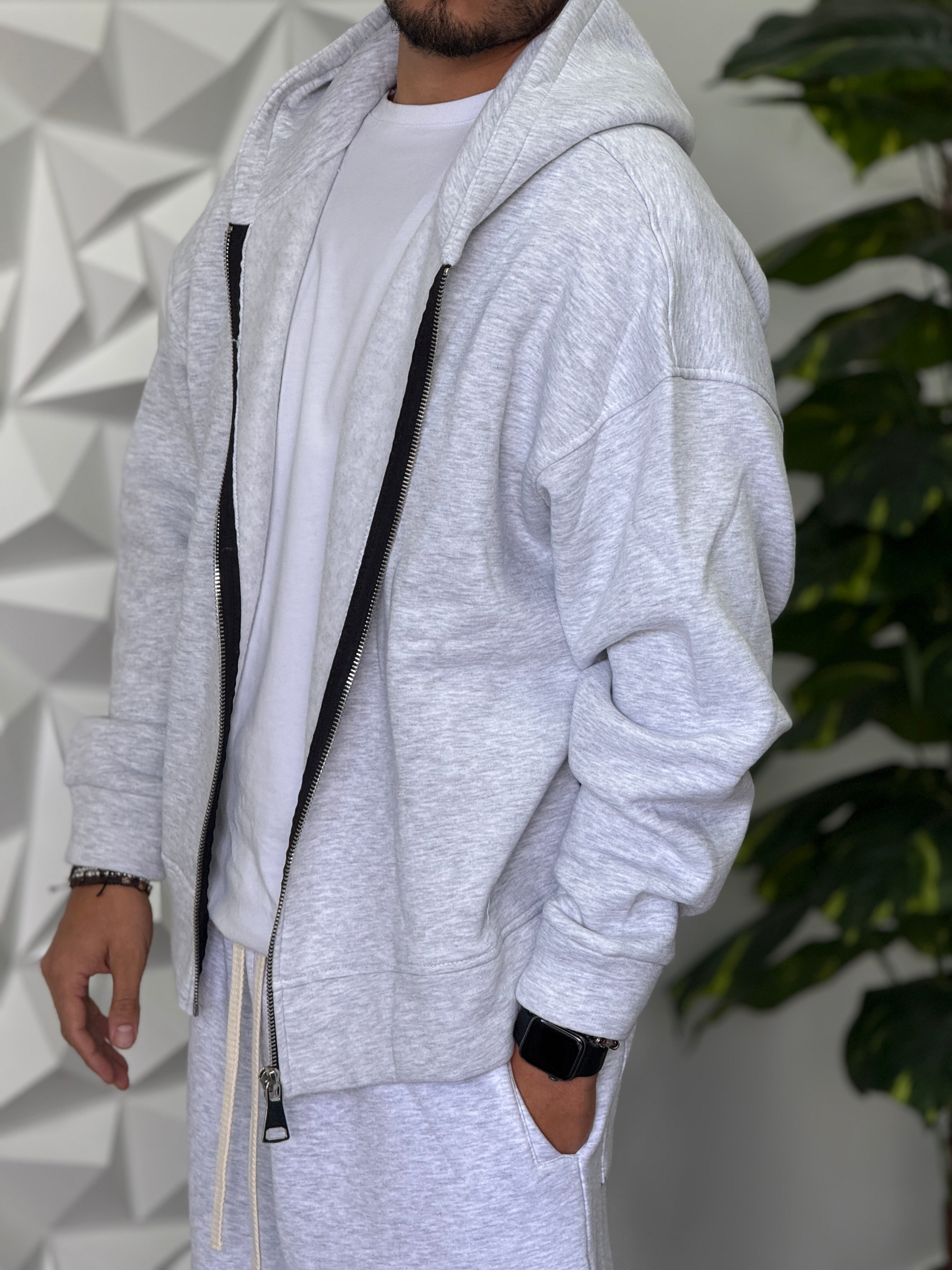 Coordinato tuta Baggy Grigia GB28 New Job Brand