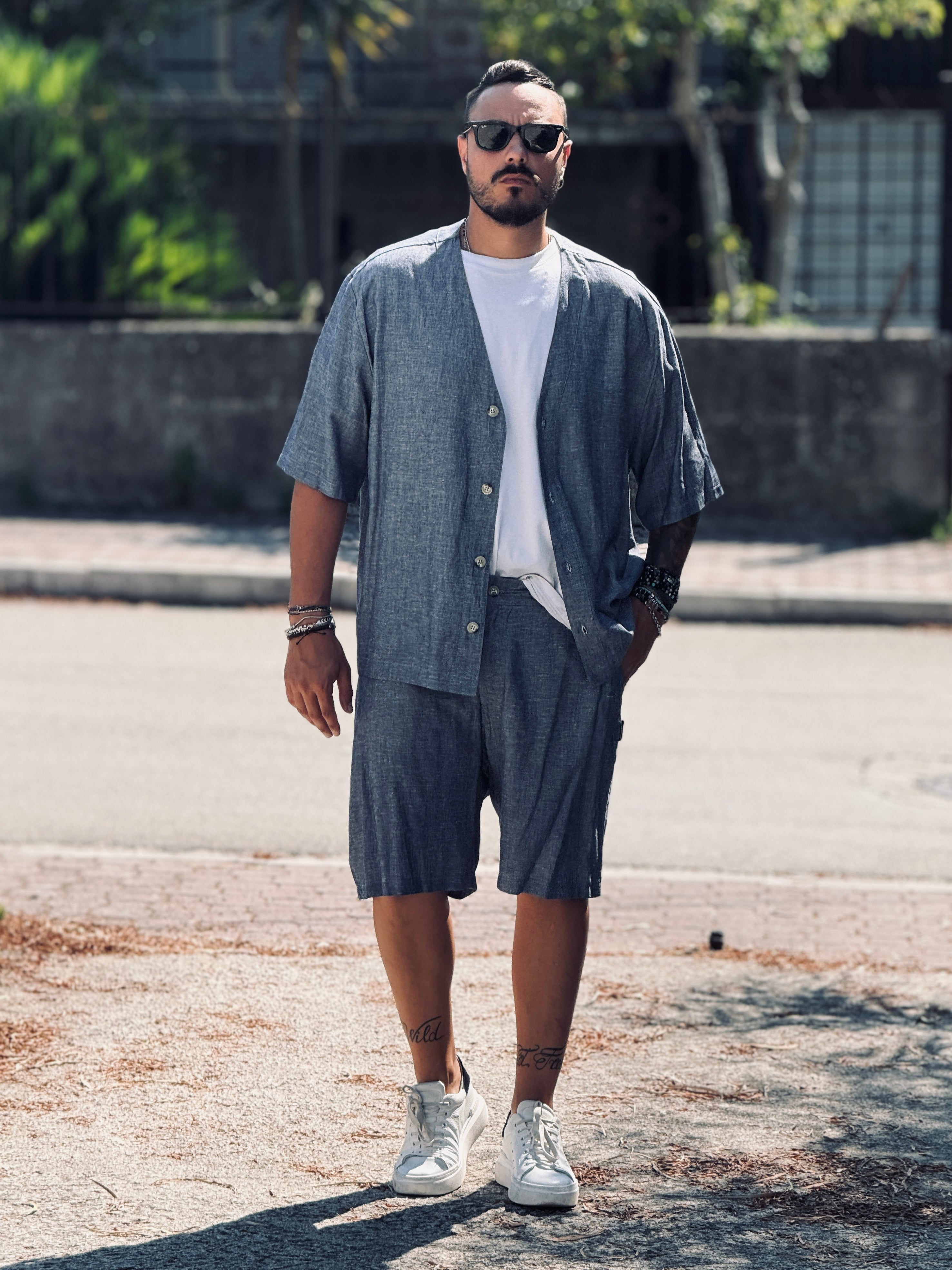 COORDINATO FIAMMATO BLU NEW JOB BRAND