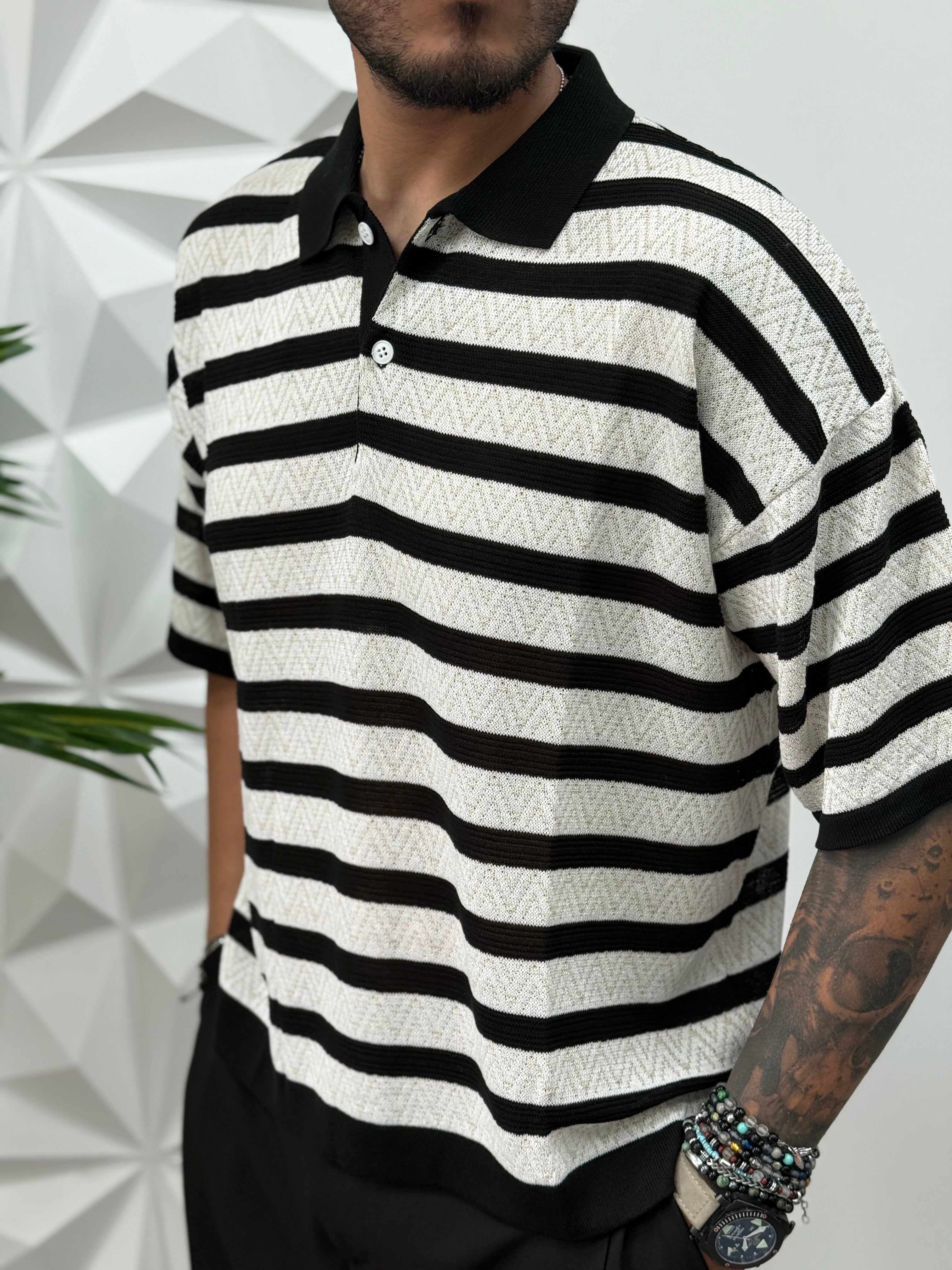 POLO CROPPED OVERISIZE MANICA 3/4 in due varianti colore