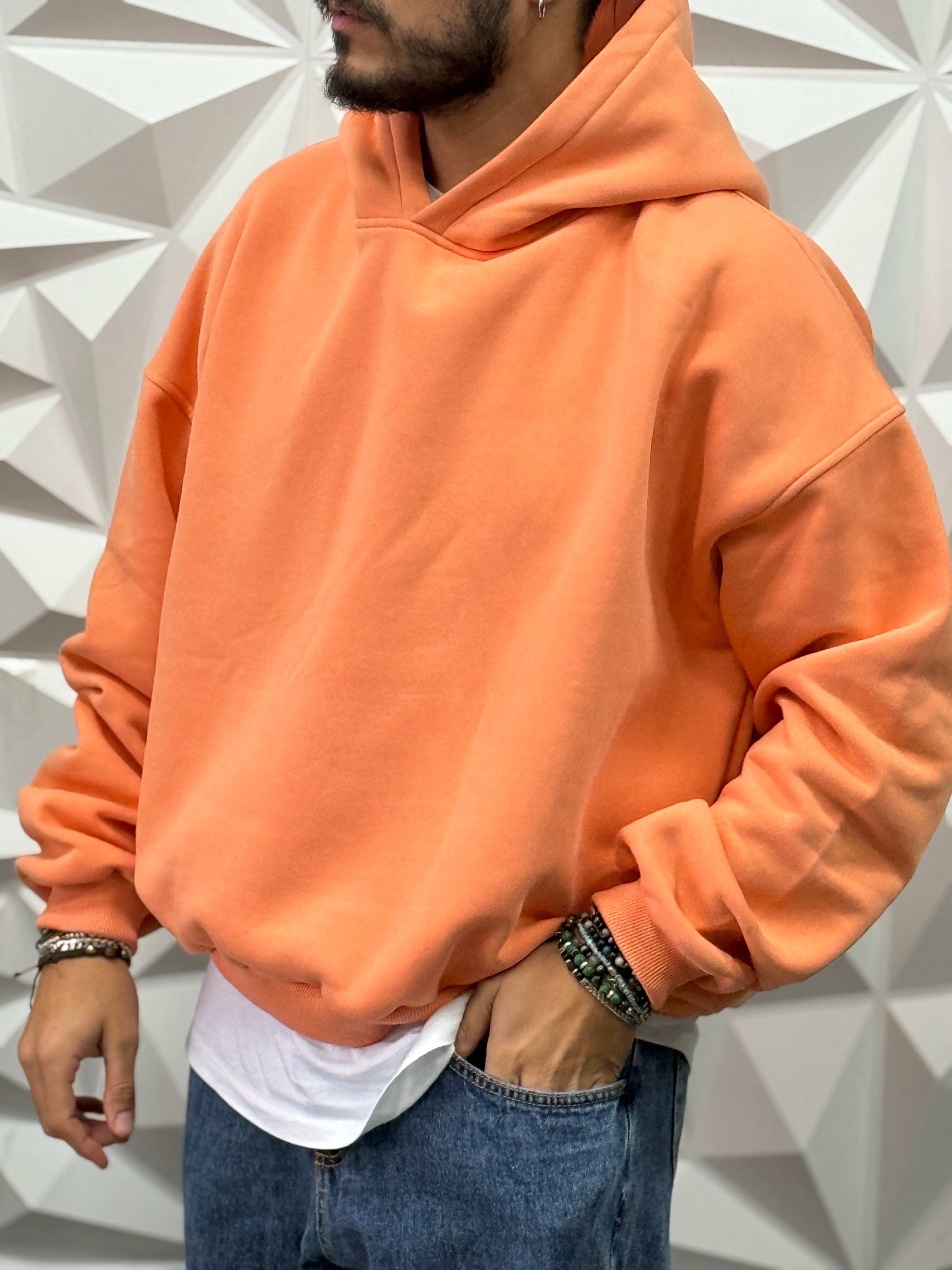 FELPA OVER CAPPUCCIO PESCA NEW JOB BRAND