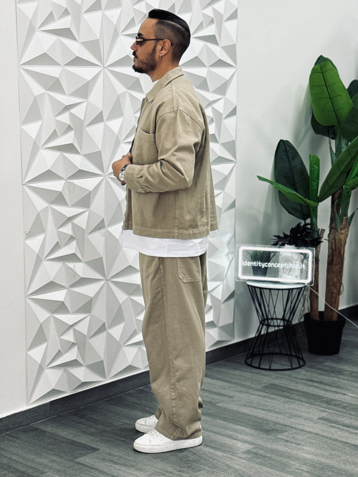 COORDINATO BAGGY BEIGE NEW JOB BRAND