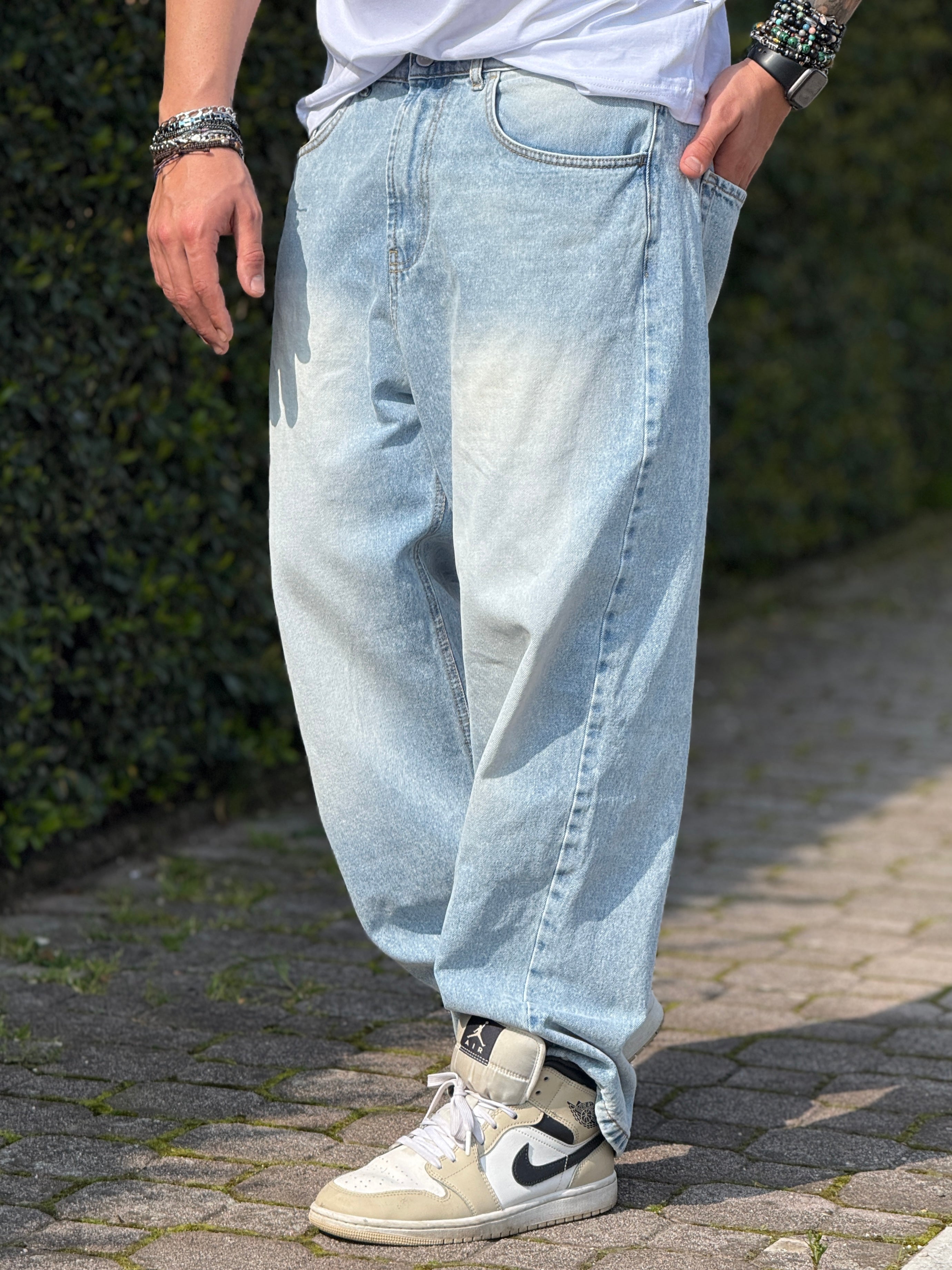 JEANS WIDE25SAB LAVAGGIO CHIARO NEW JOB BRAND