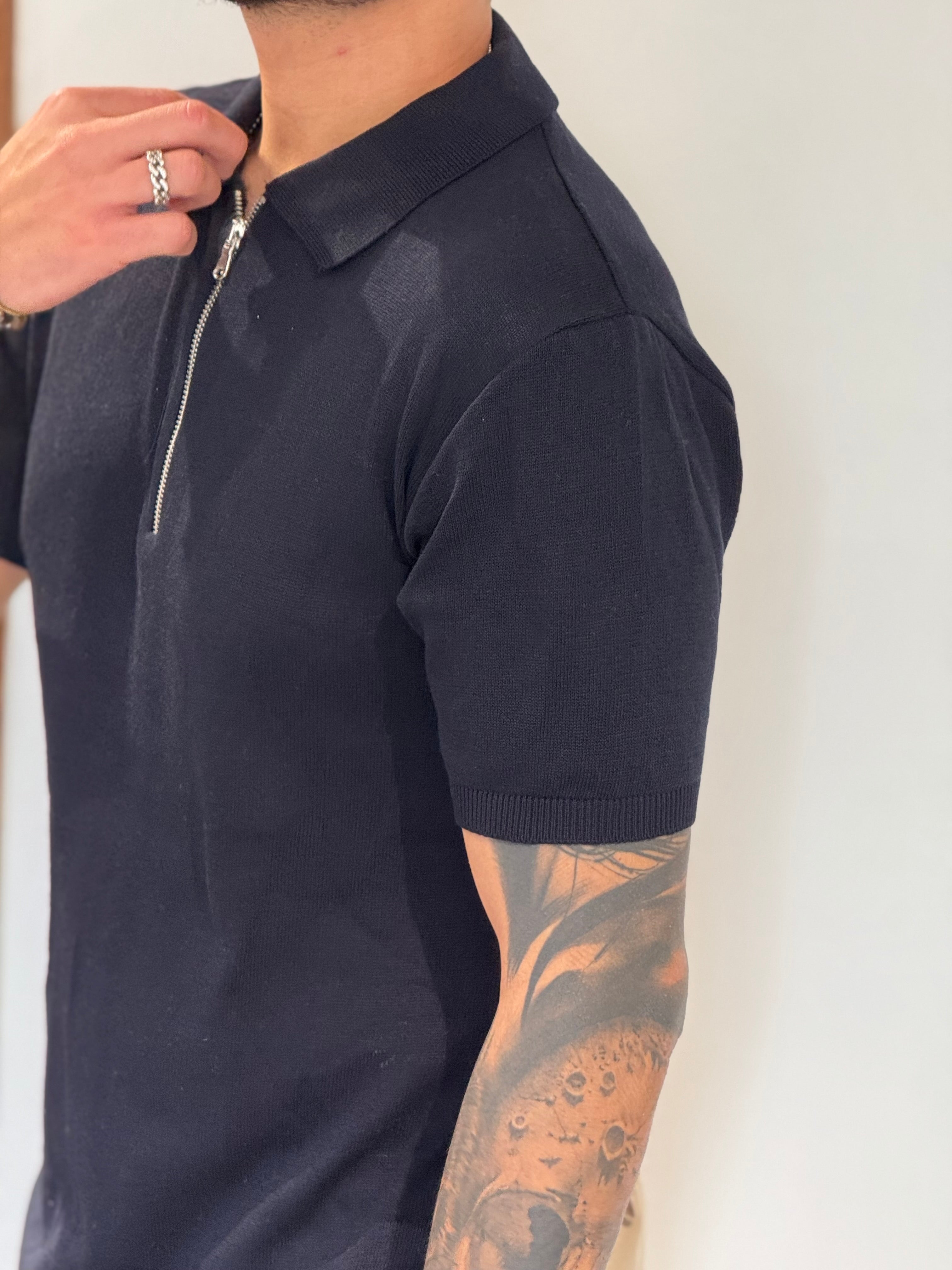 Polo zip in filo new job brand