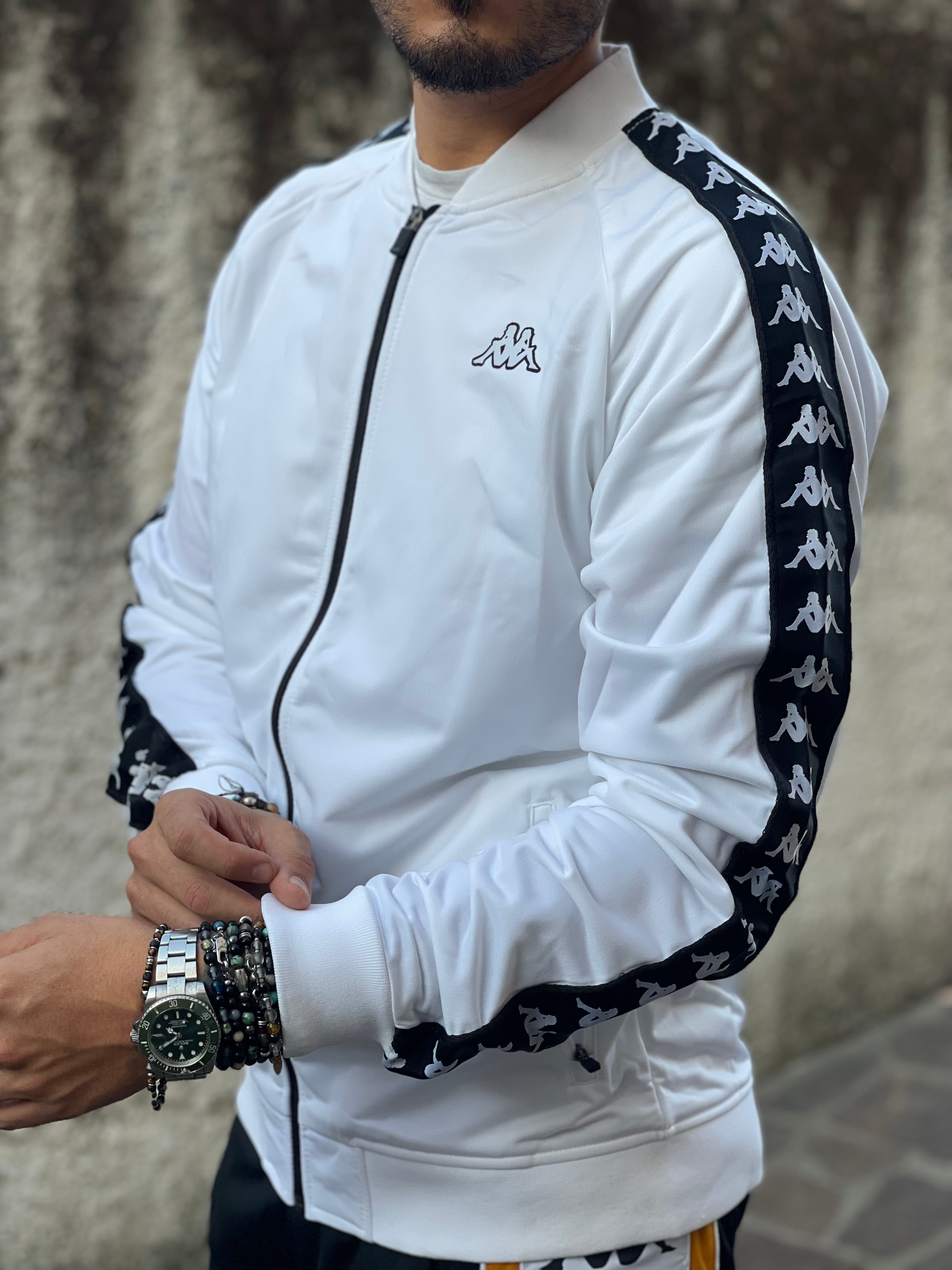 FELPA ZIP BIANCA KAPPA