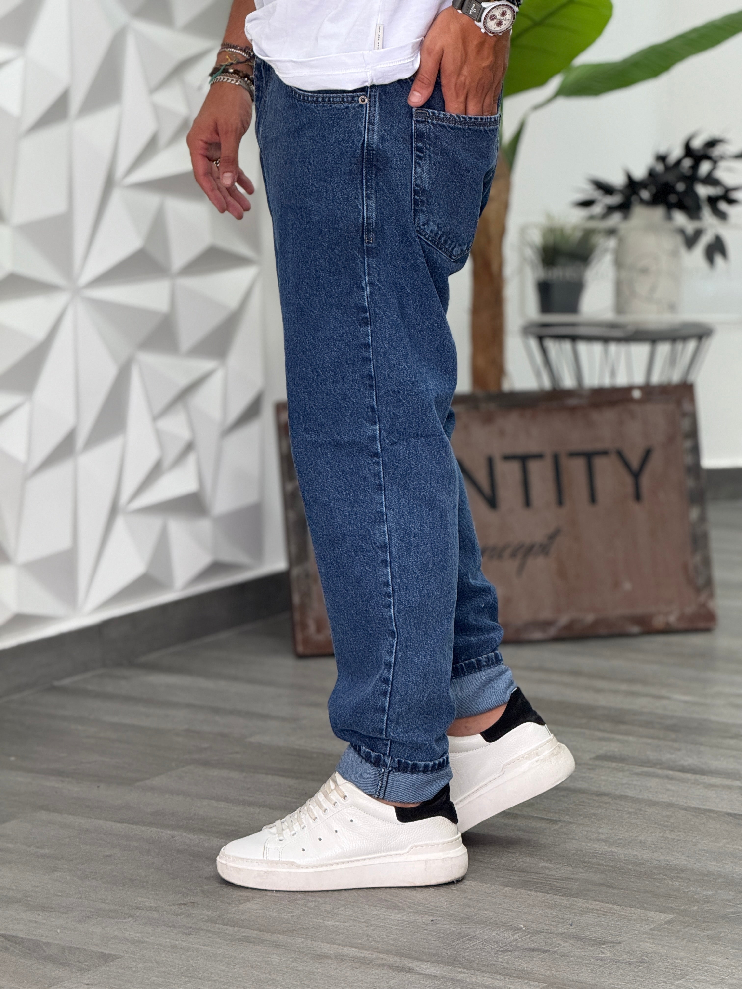 JEANS SAN PEDRO REGULAR FIT LAVAGGIO MARMO SCURO NEW JOB BRAND