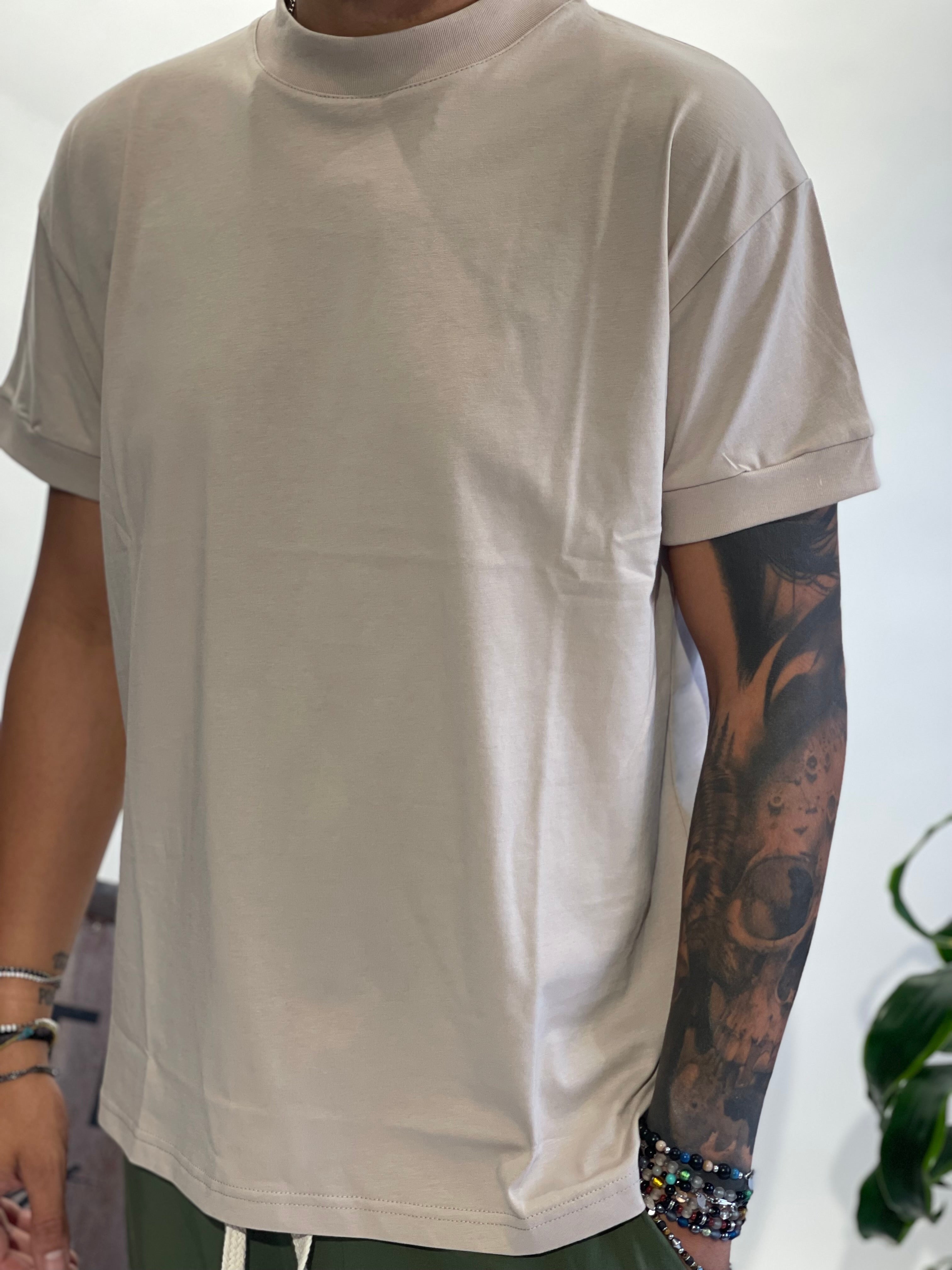 SHIRT NJB 692 MEZZOCOLLO BIANCO