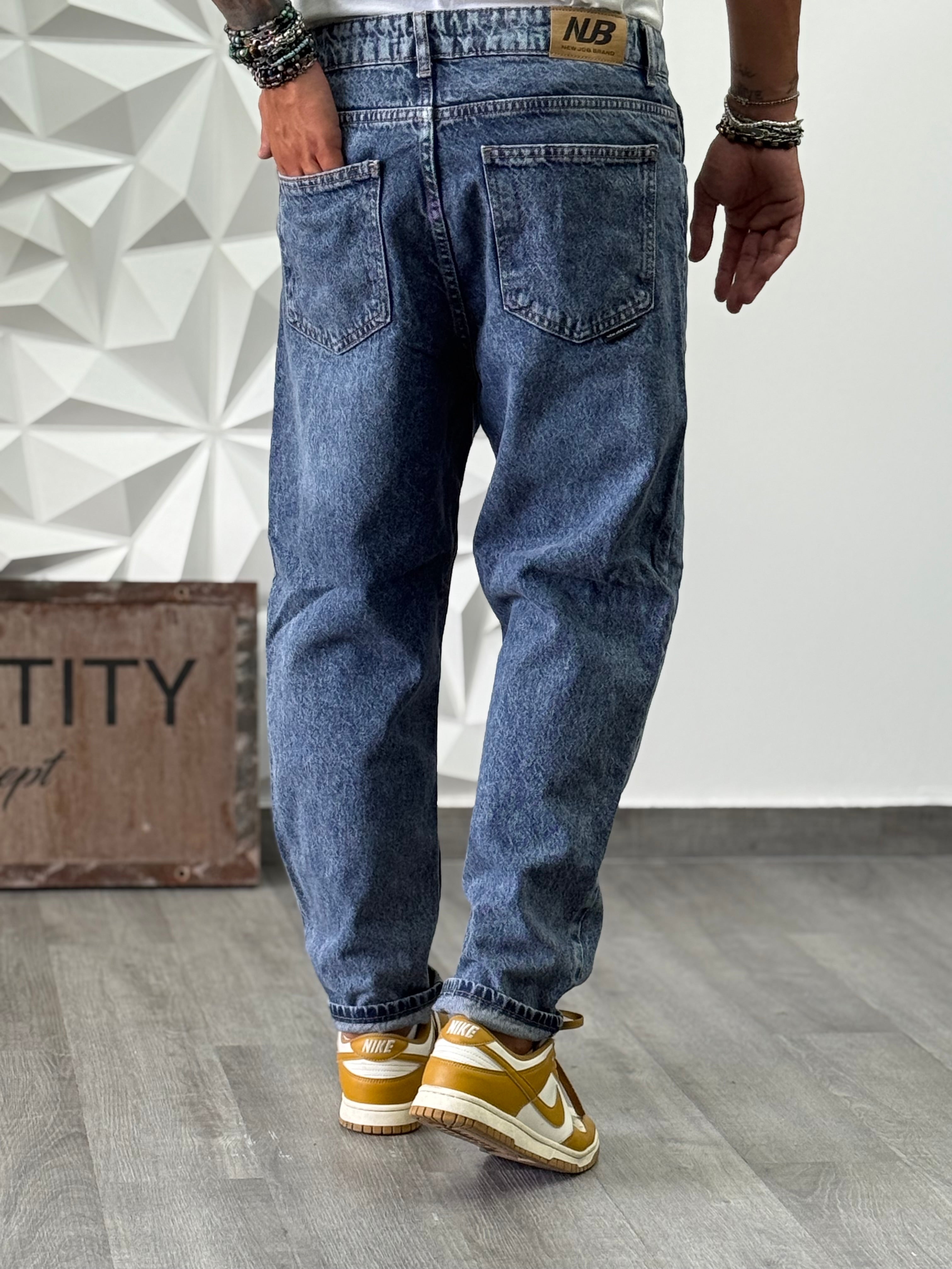 JEANS SAN PEDRO MARMORIZZATO SCURO NEW JOB BRAND