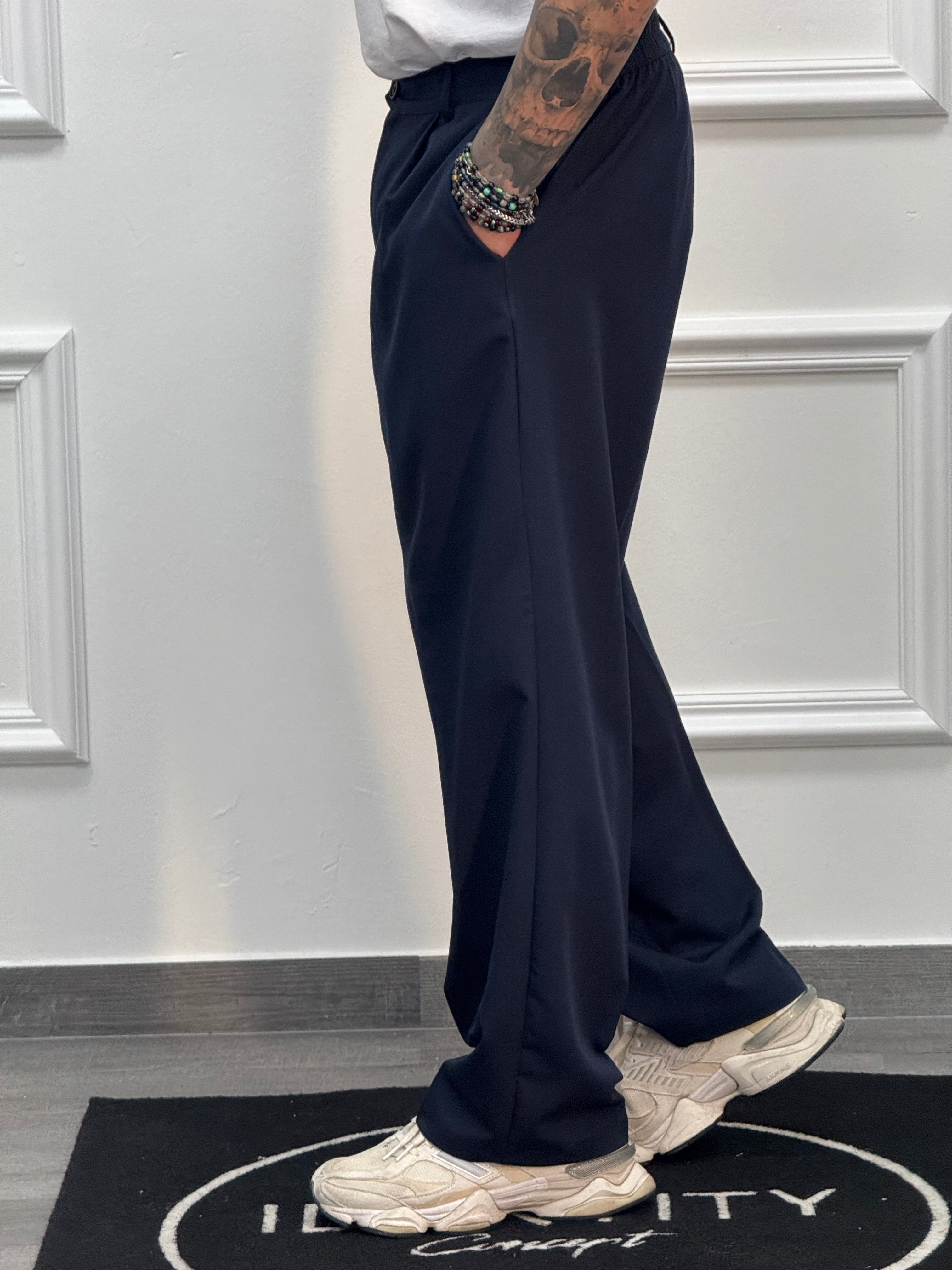 PANTALONE PONZA NEW JOB BRAND FONDO AMPIO