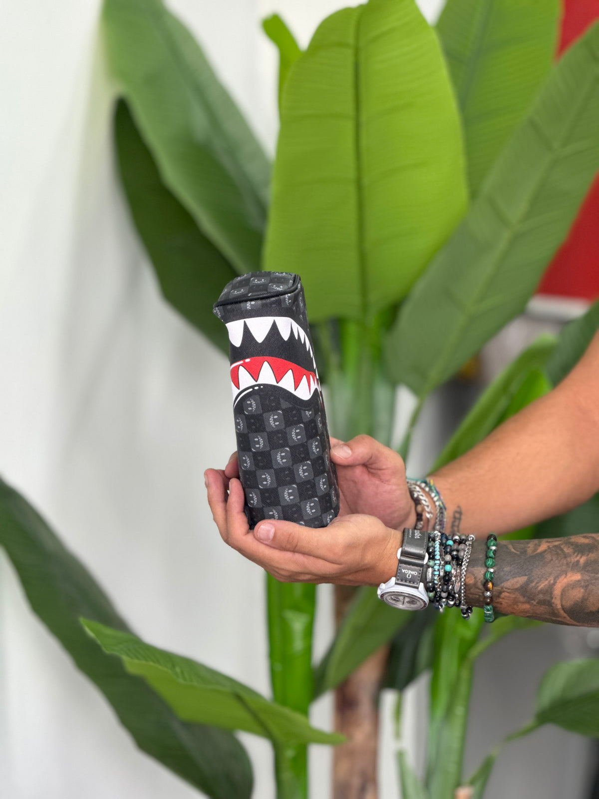 Astuccio sprayground SHARKS IN PARIS WTF BUBBLY BLACK