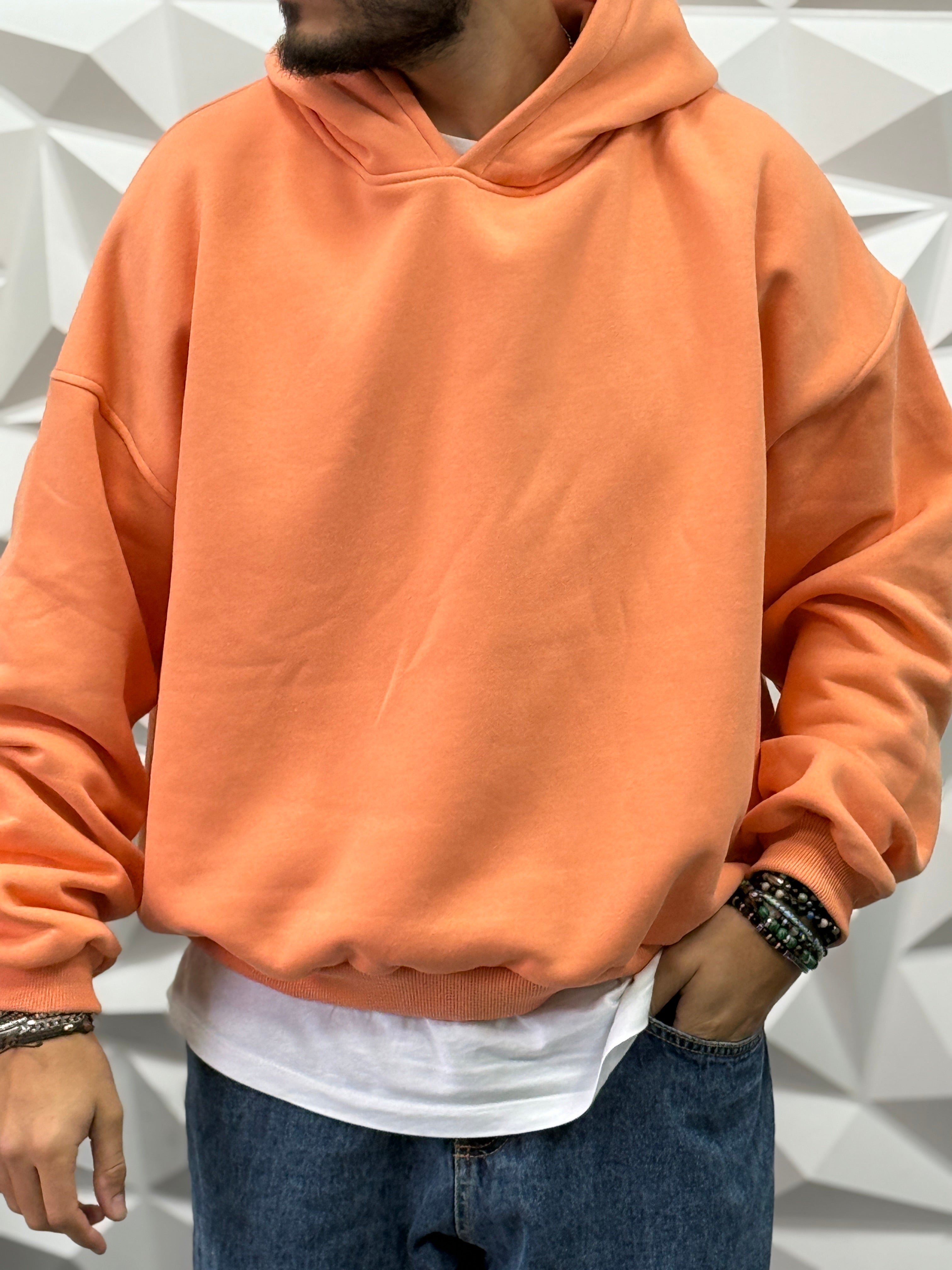 FELPA OVER CAPPUCCIO PESCA NEW JOB BRAND