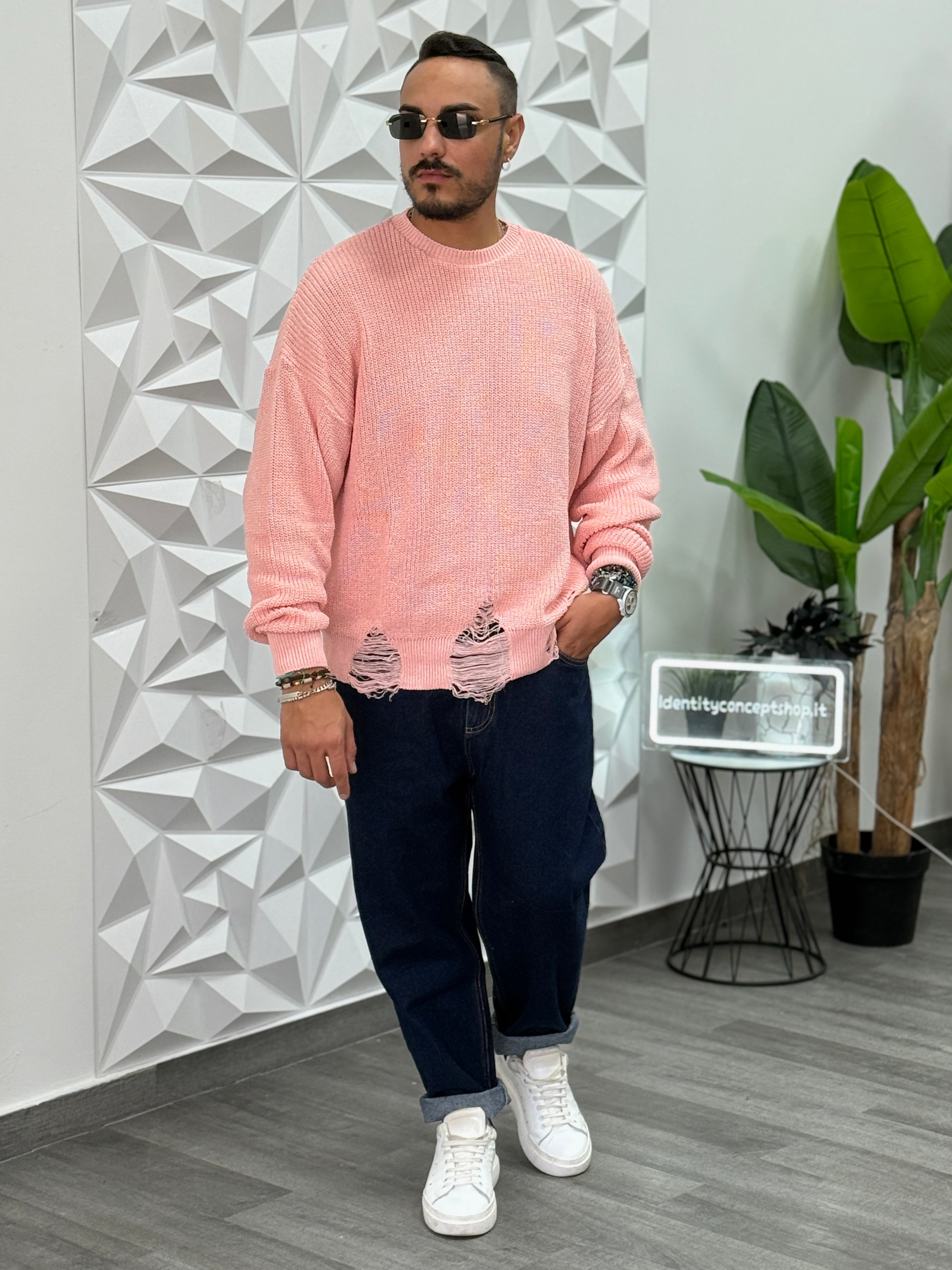 PULLOVER OVERSIZE ROSA NEW JOB BRAND
