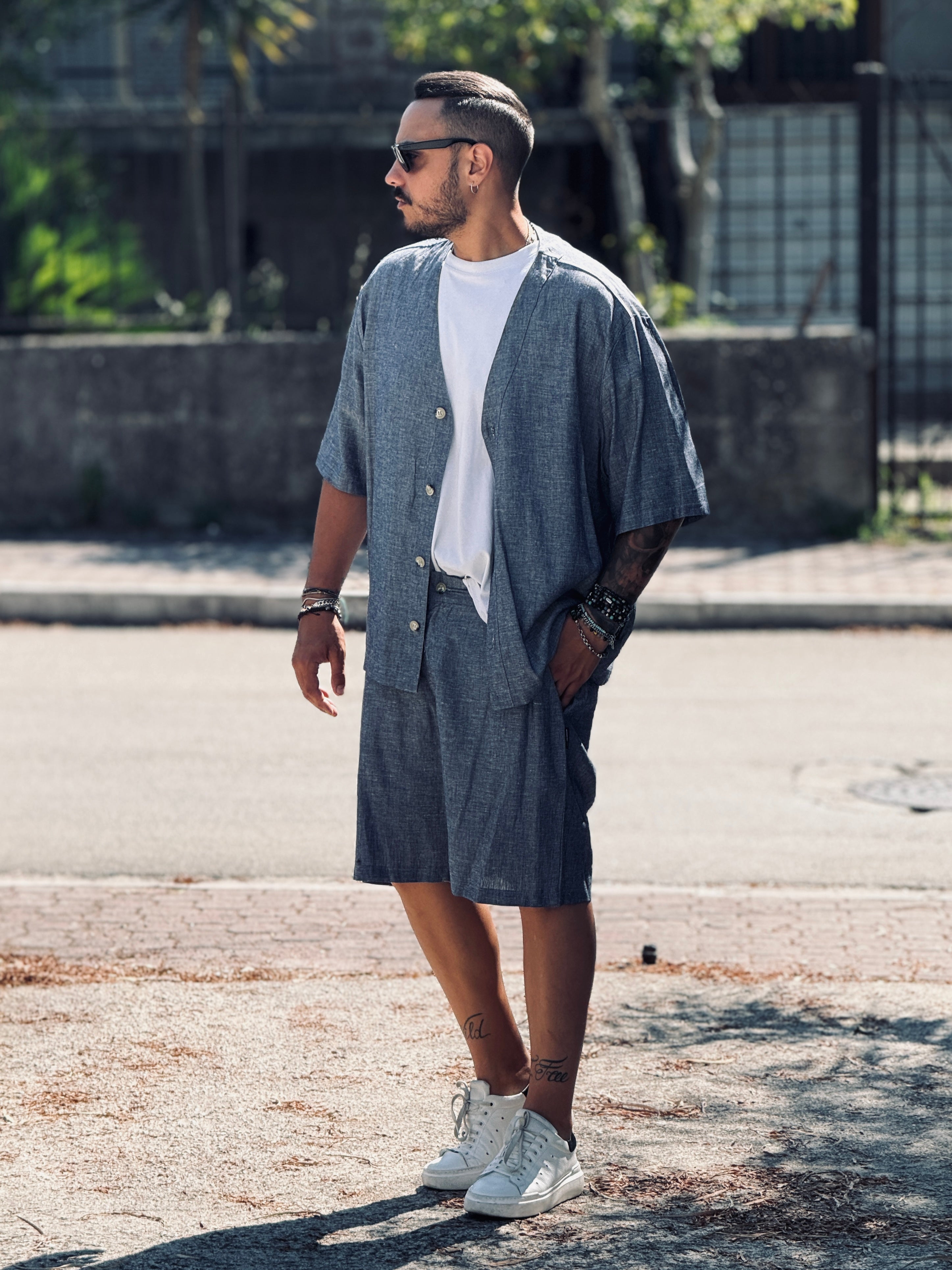 COORDINATO FIAMMATO BLU NEW JOB BRAND