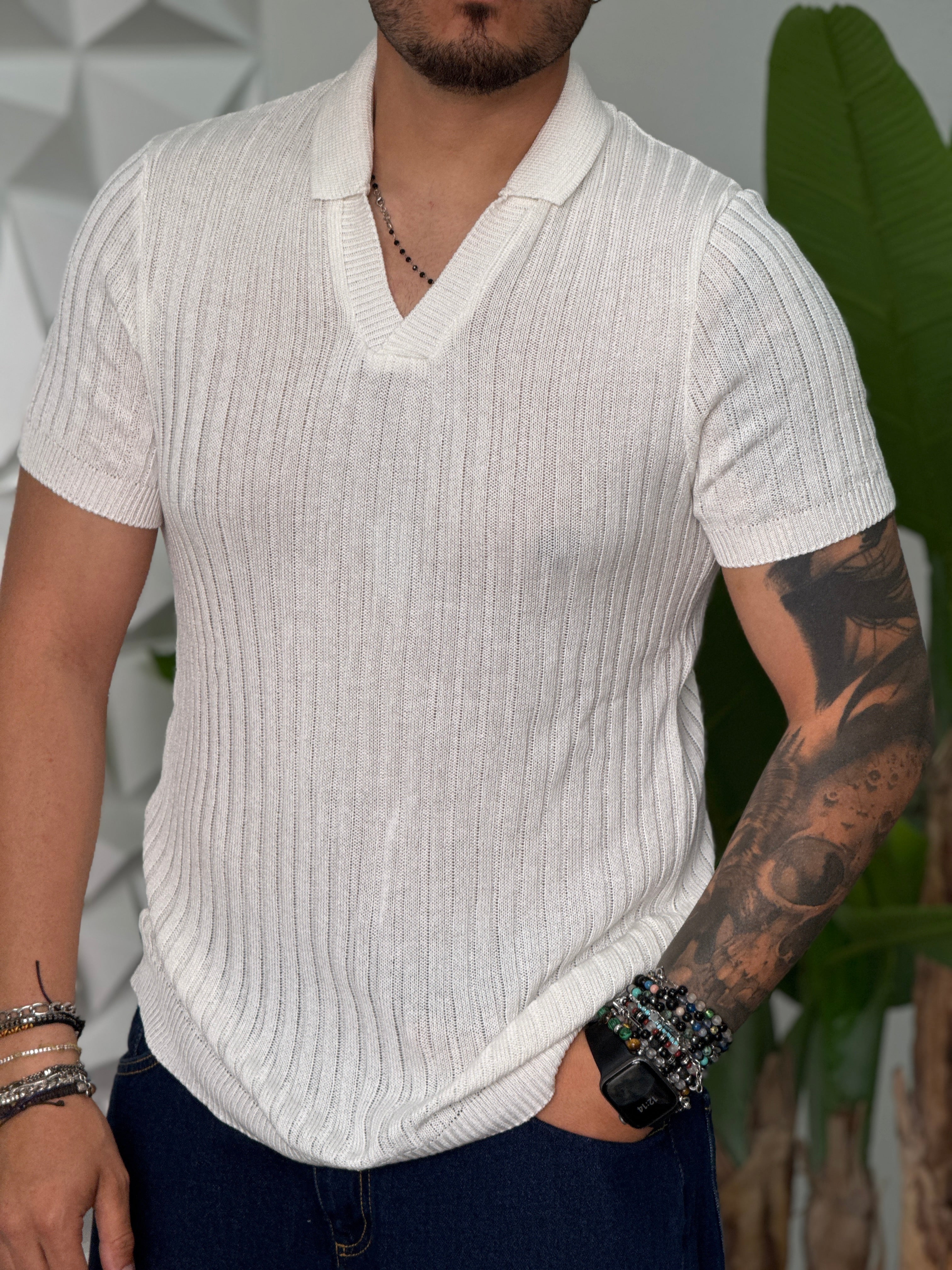 SHIRT IN FILO SCOLLO V NEW JOB BRAND