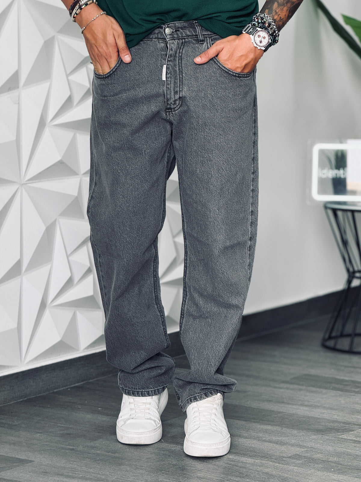 JEANS ALF25 GREY BAGGY NEW JOB BRAND