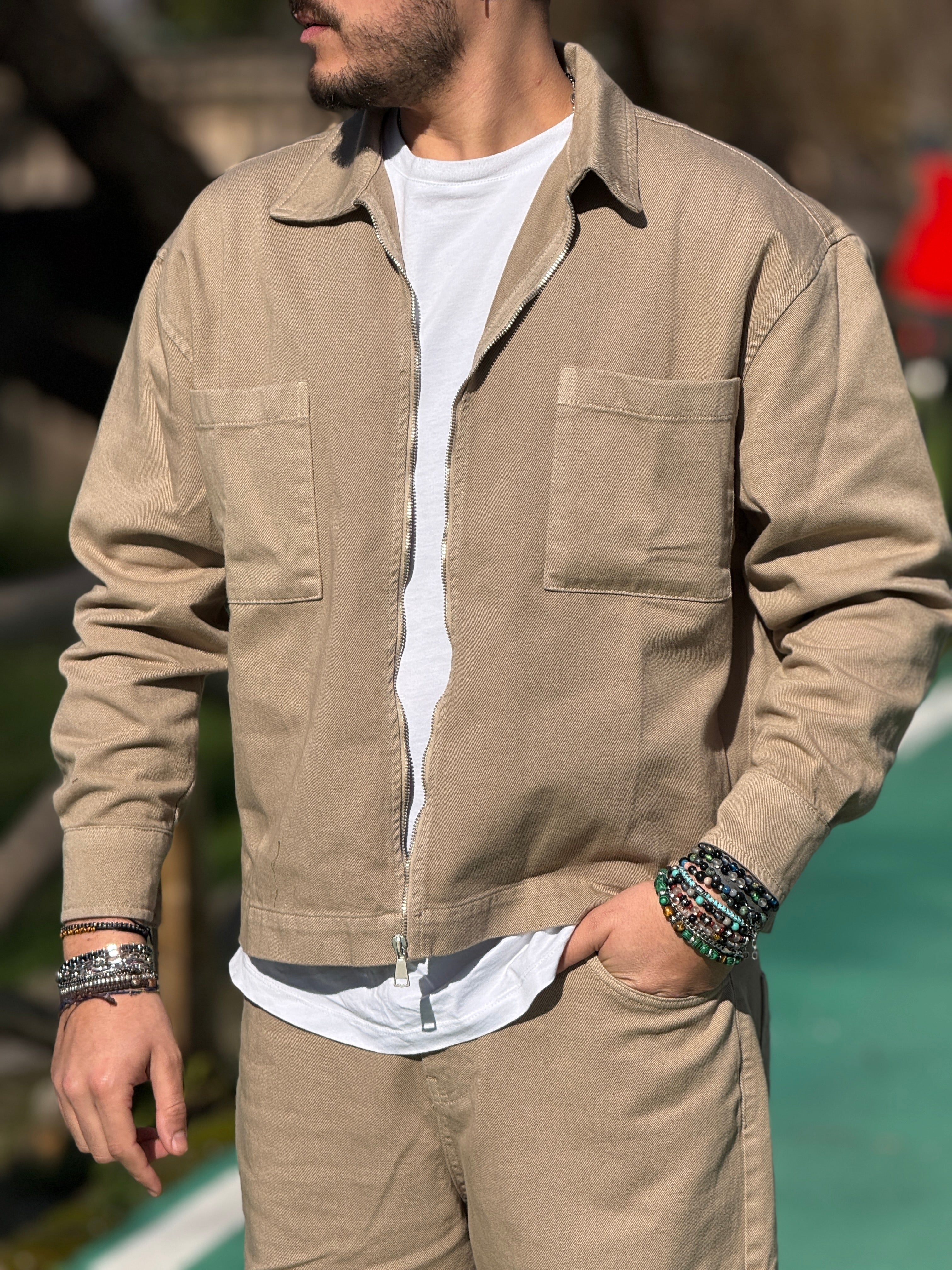 Coordinato beige New Job Brand