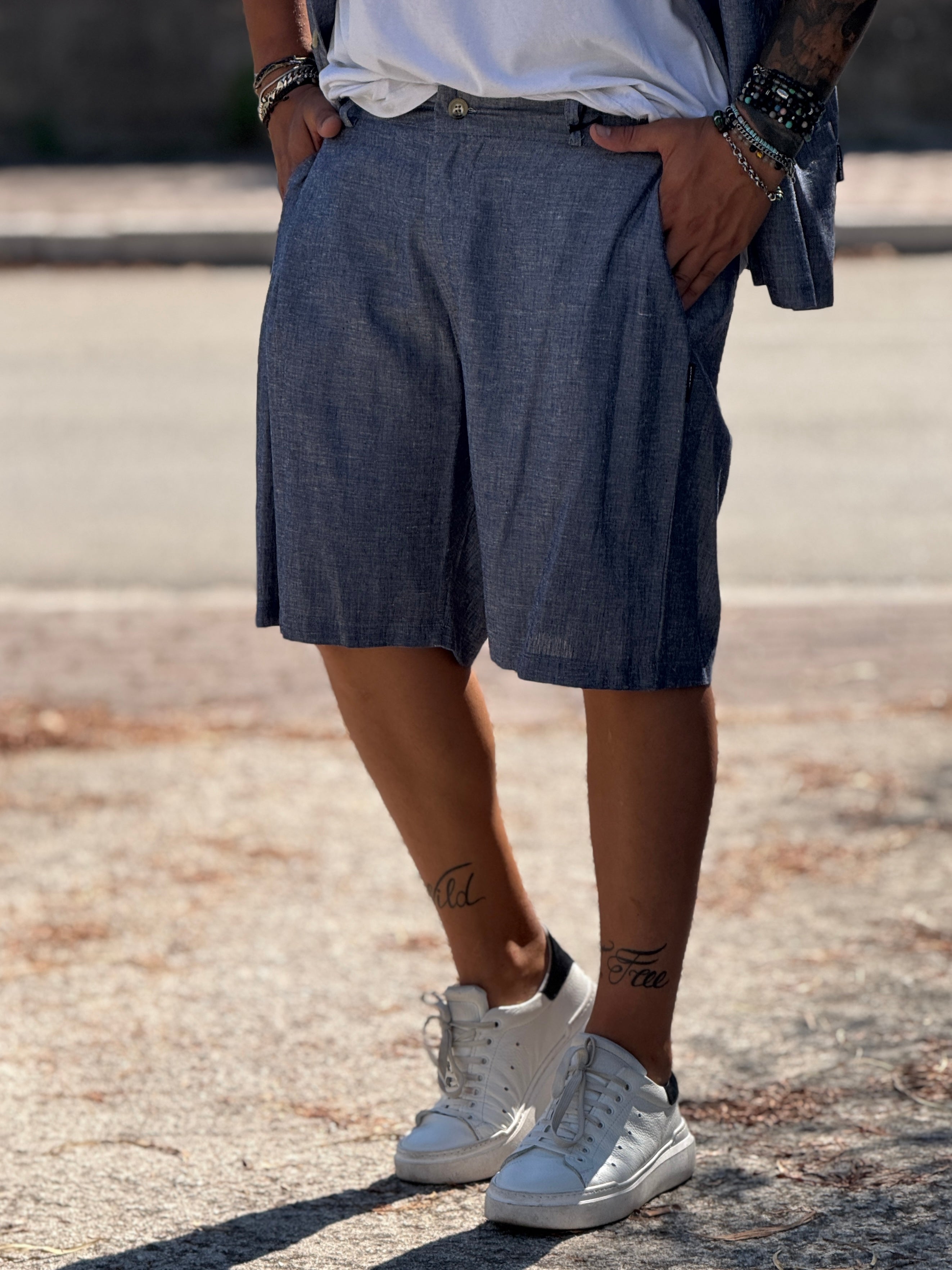 COORDINATO FIAMMATO BLU NEW JOB BRAND