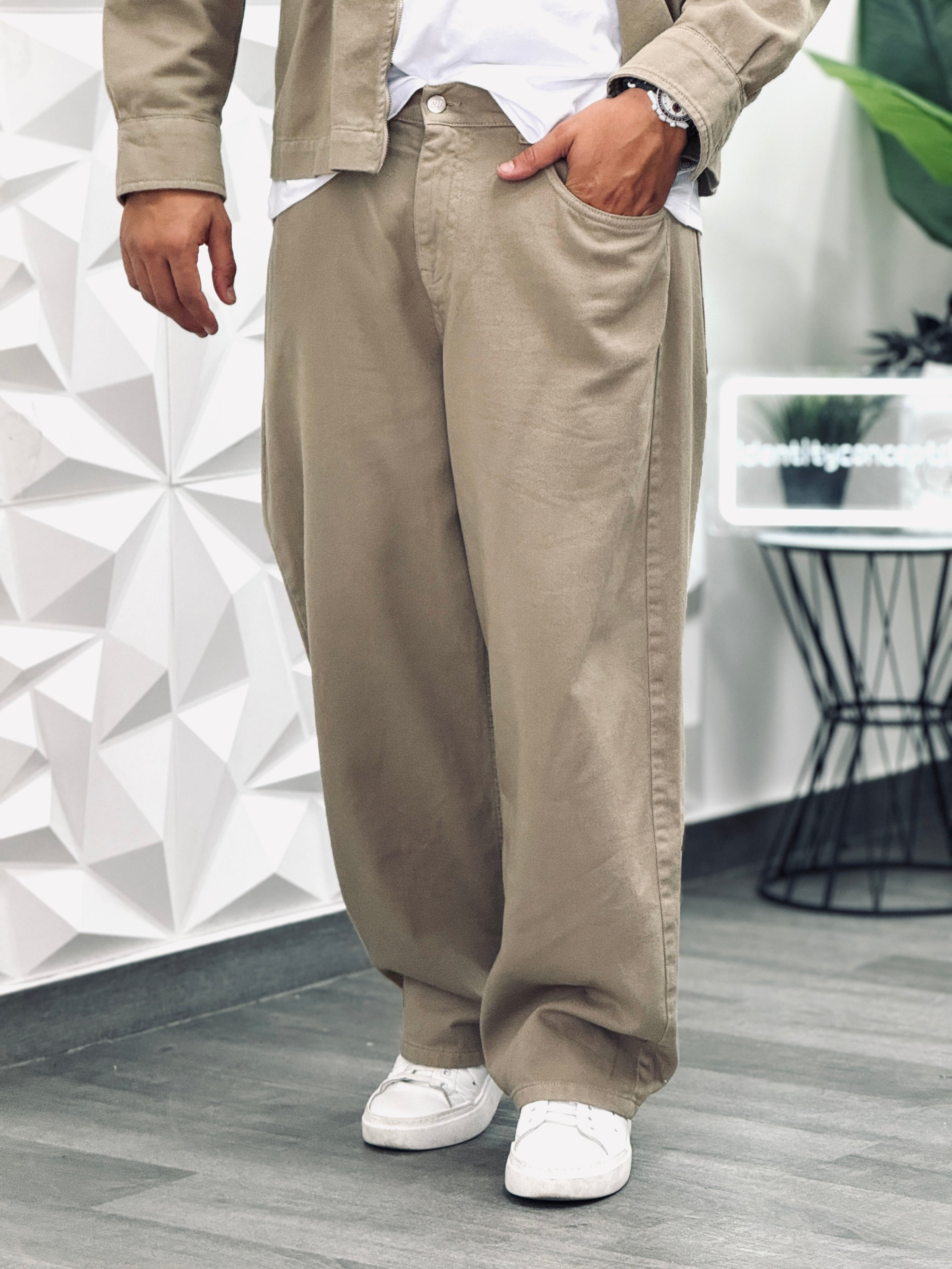 COORDINATO BAGGY BEIGE NEW JOB BRAND