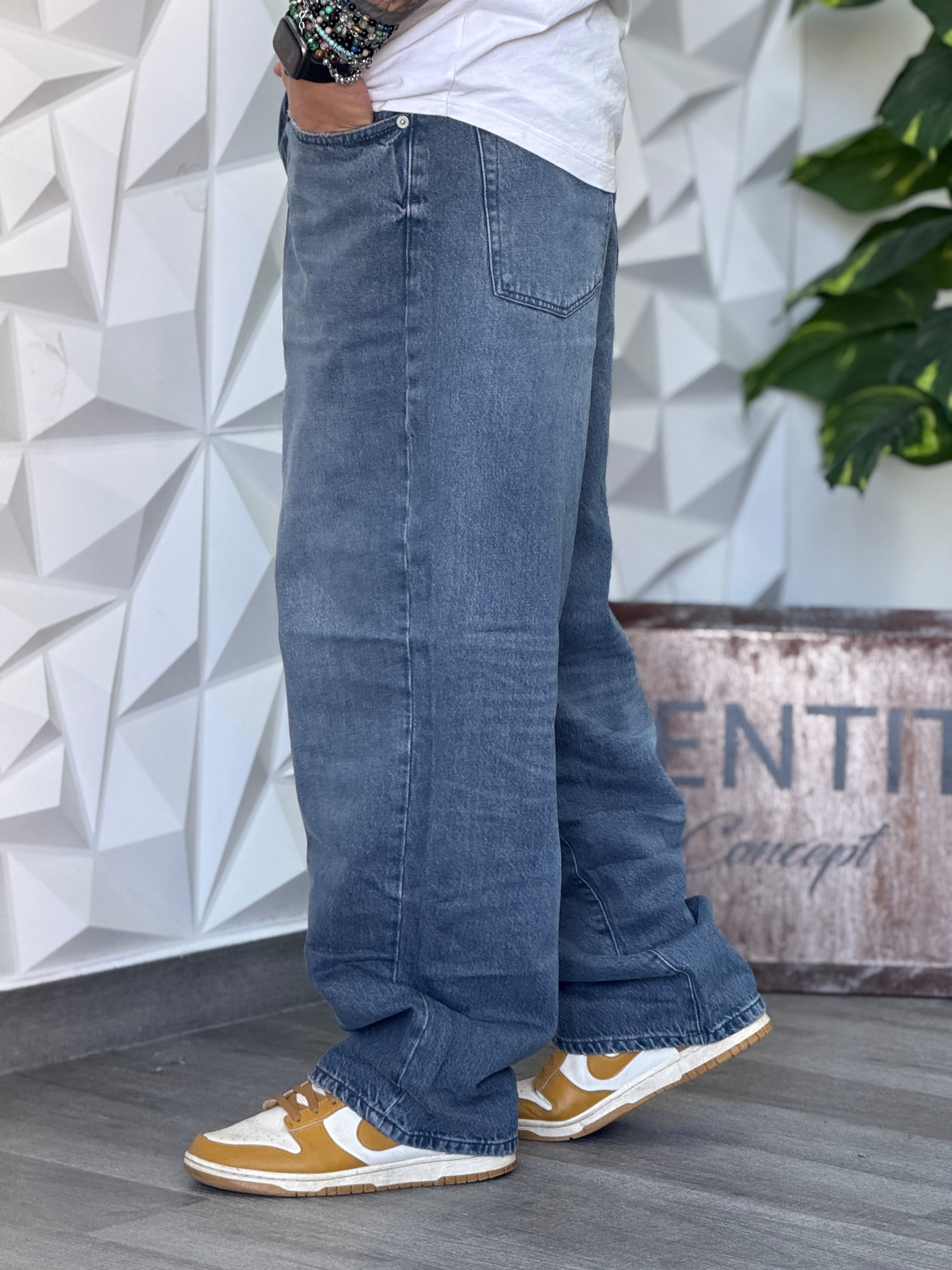 Jeans Baggy 7 Lavaggio scuro