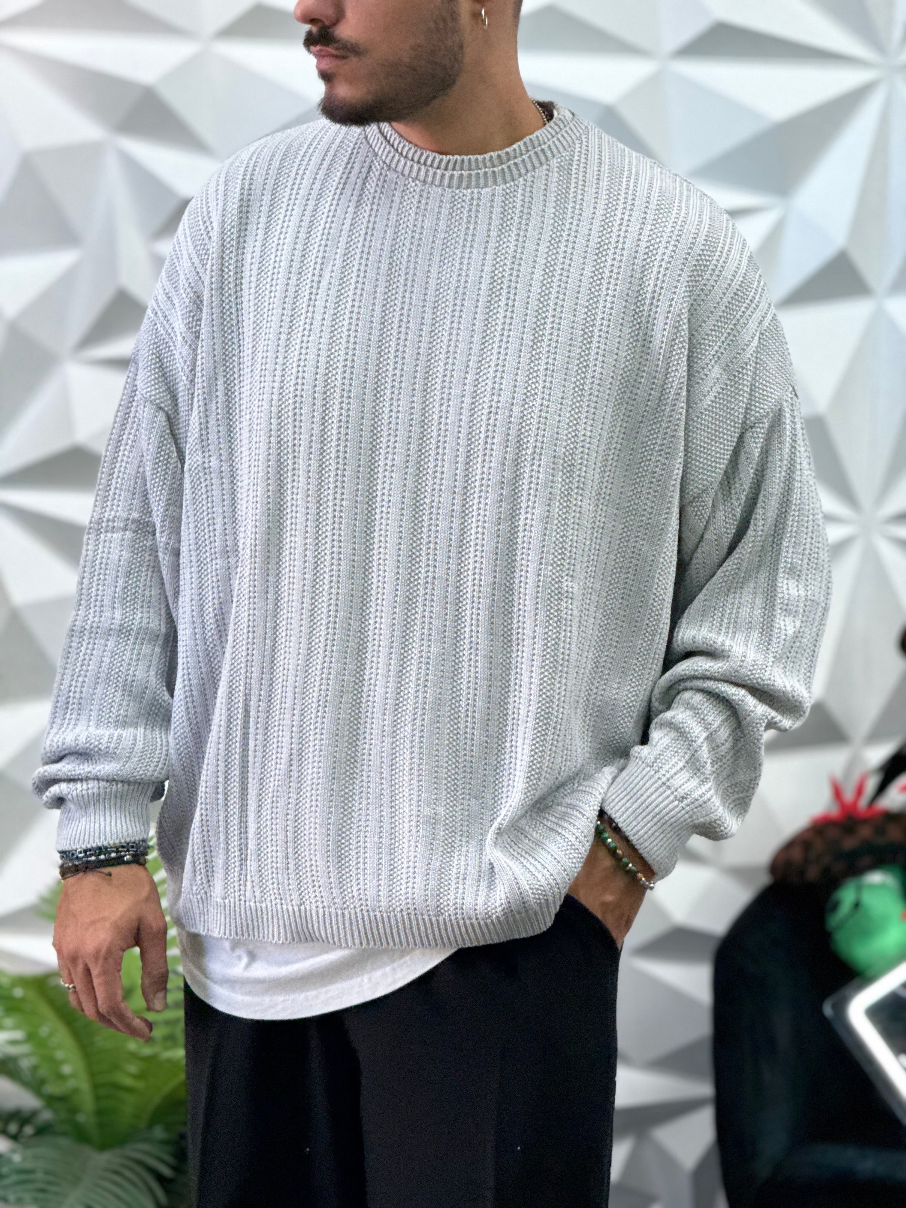 Pullover Grigio New Job Brand