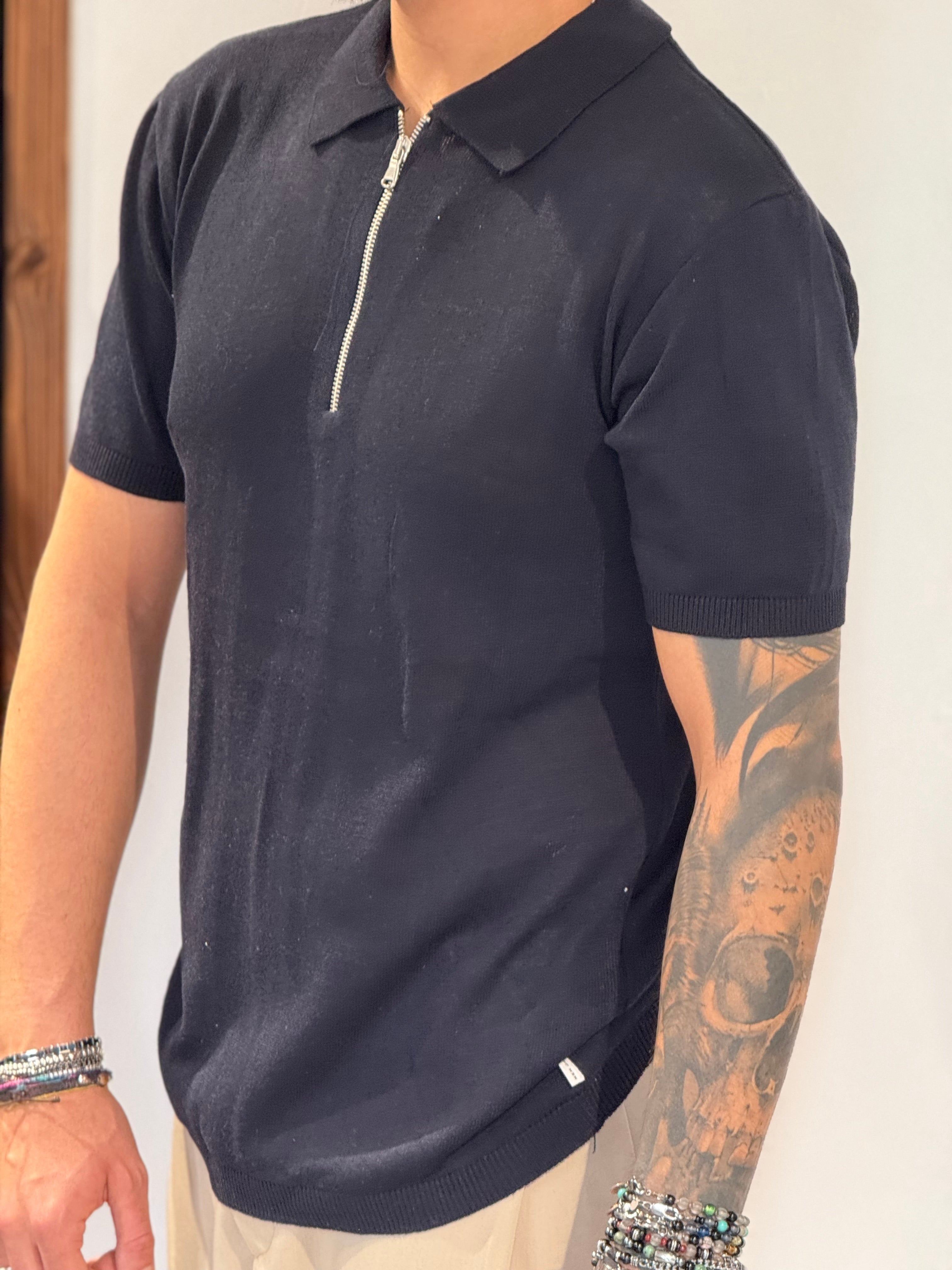 Polo zip in filo new job brand