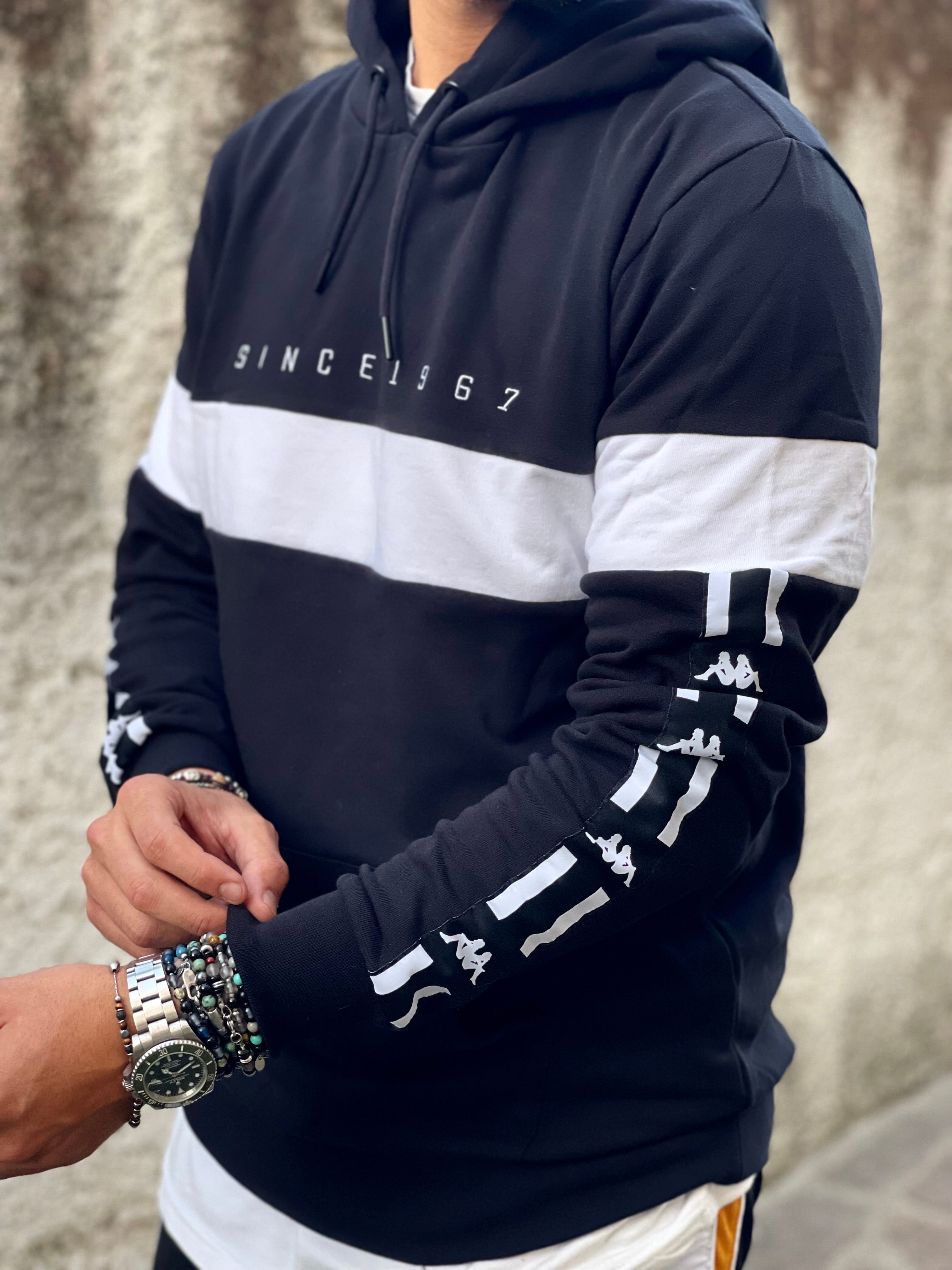 FELPA CAPPUCCIO KAPPA CON BANDA