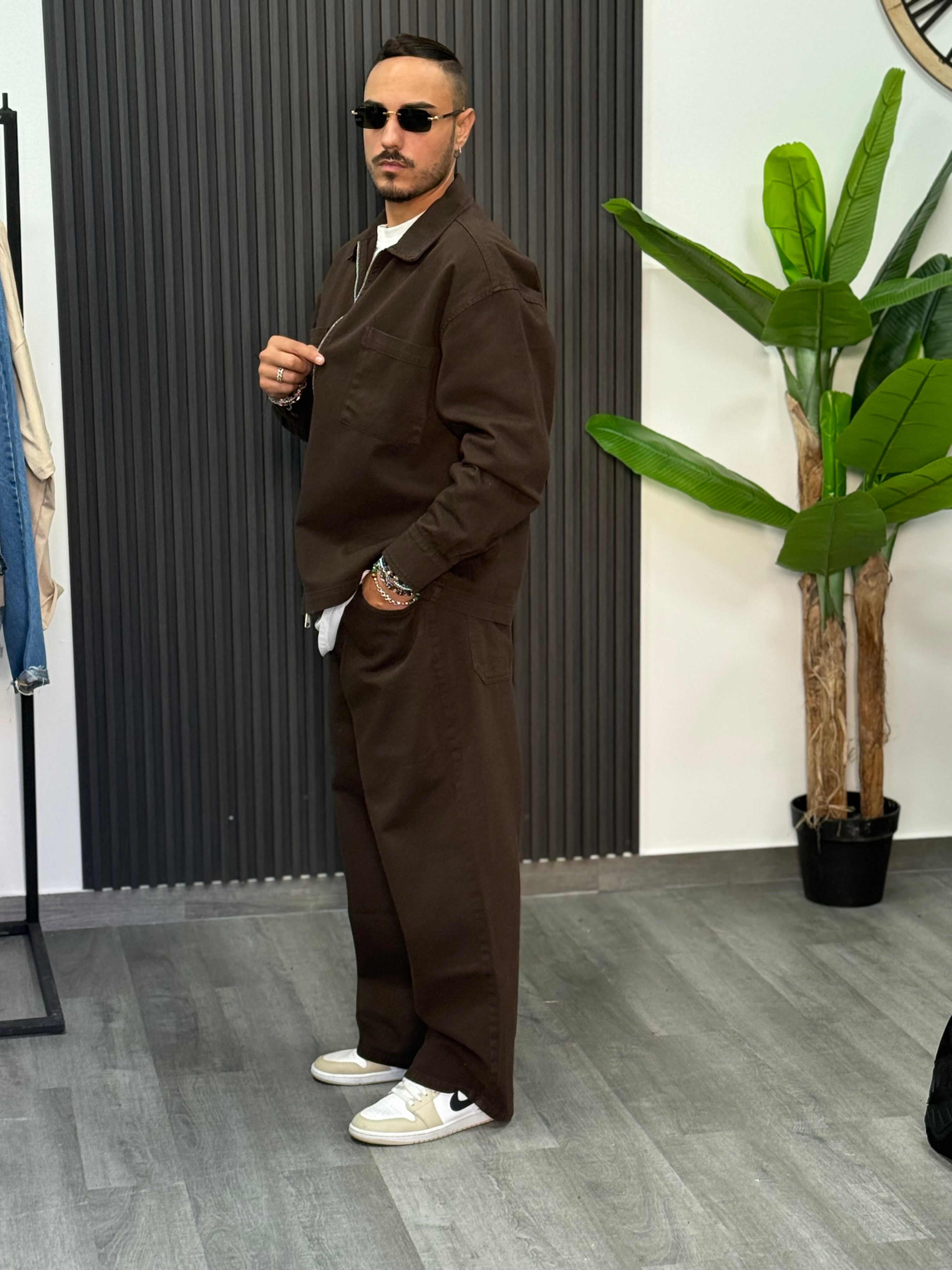 Coordinato Jeans Baggy New Job Brand Moro