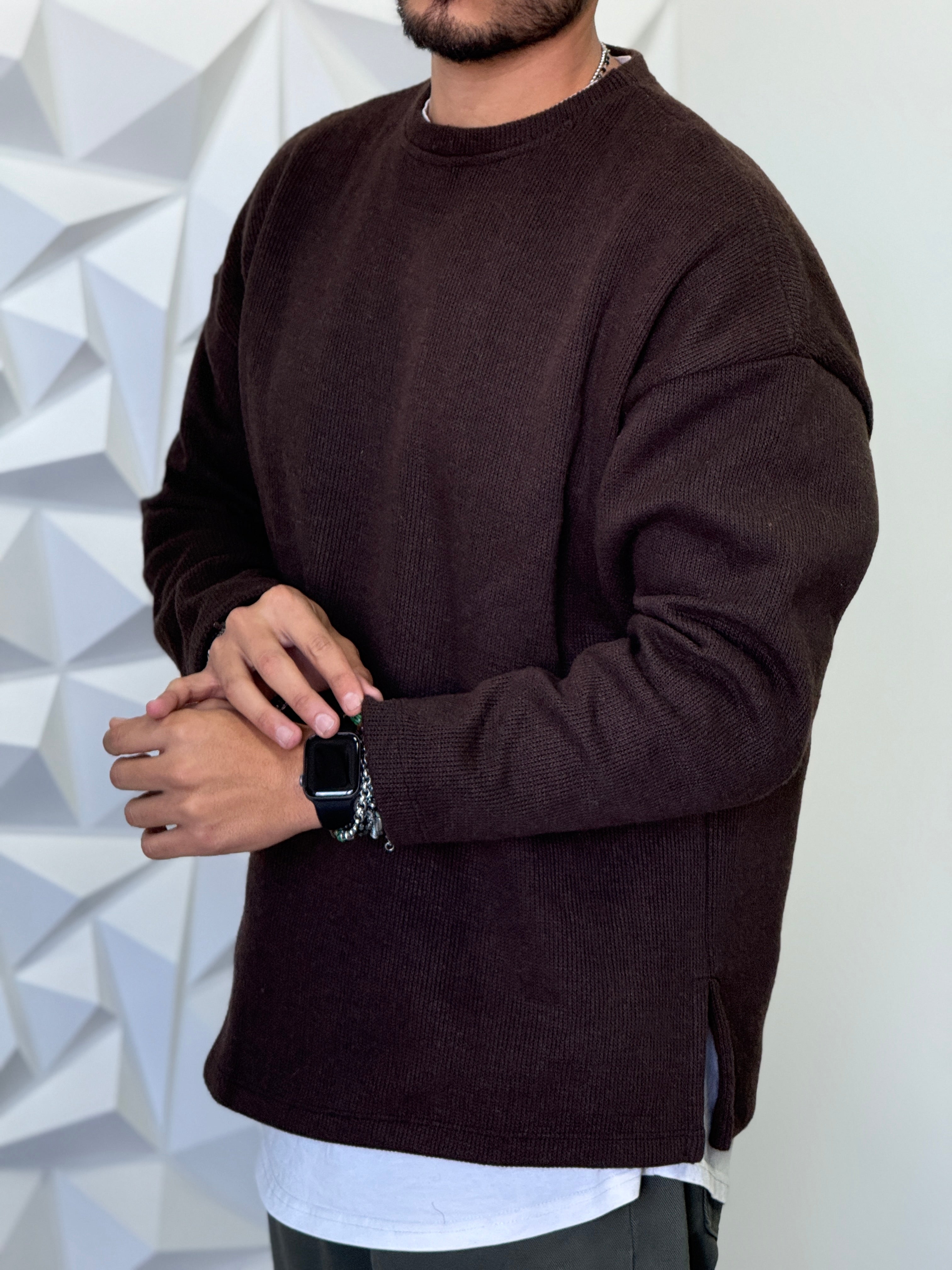 PULLOVER OVERSIZE SPACCO MORO NEW JOB BRAND