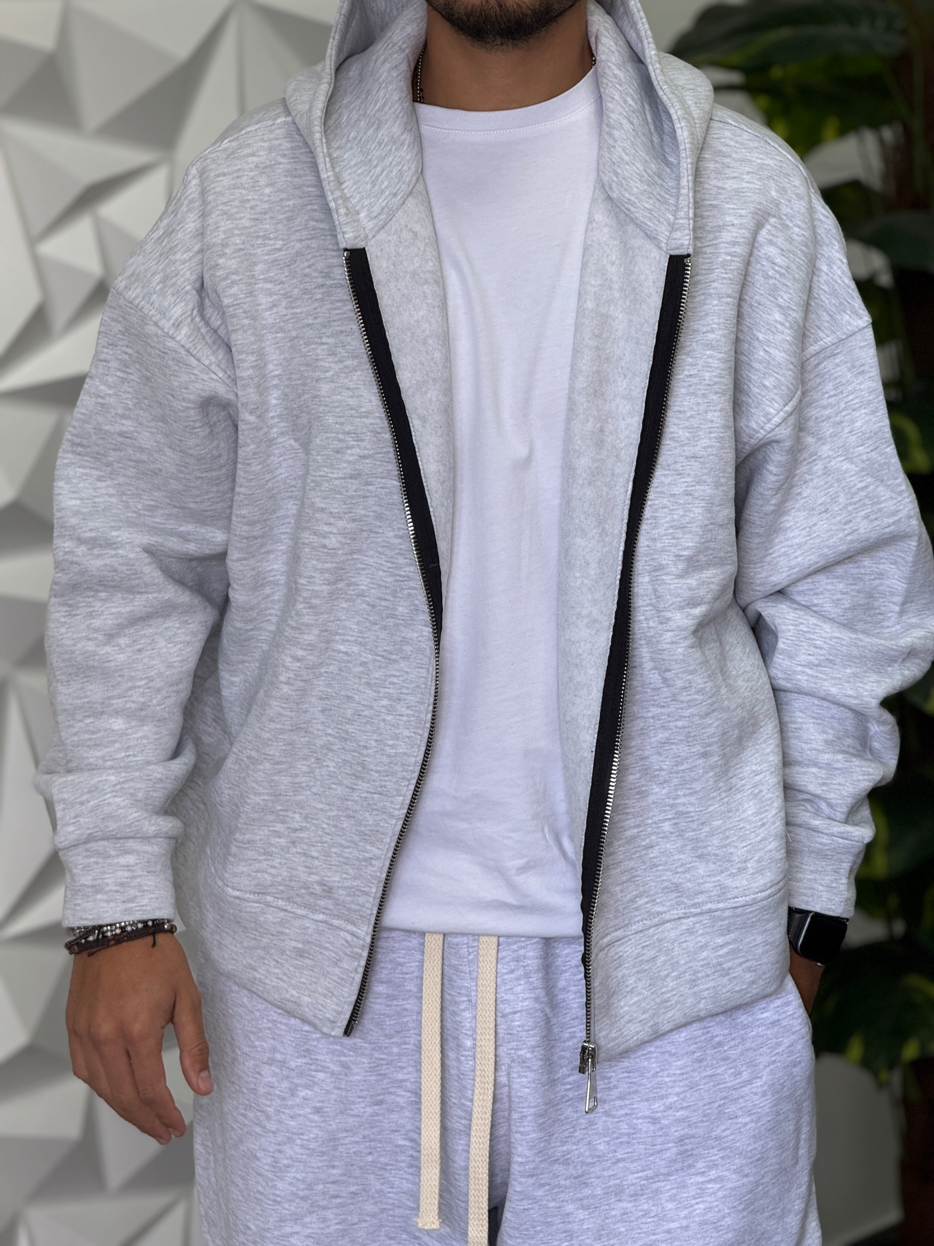 Coordinato tuta Baggy Grigia GB28 New Job Brand