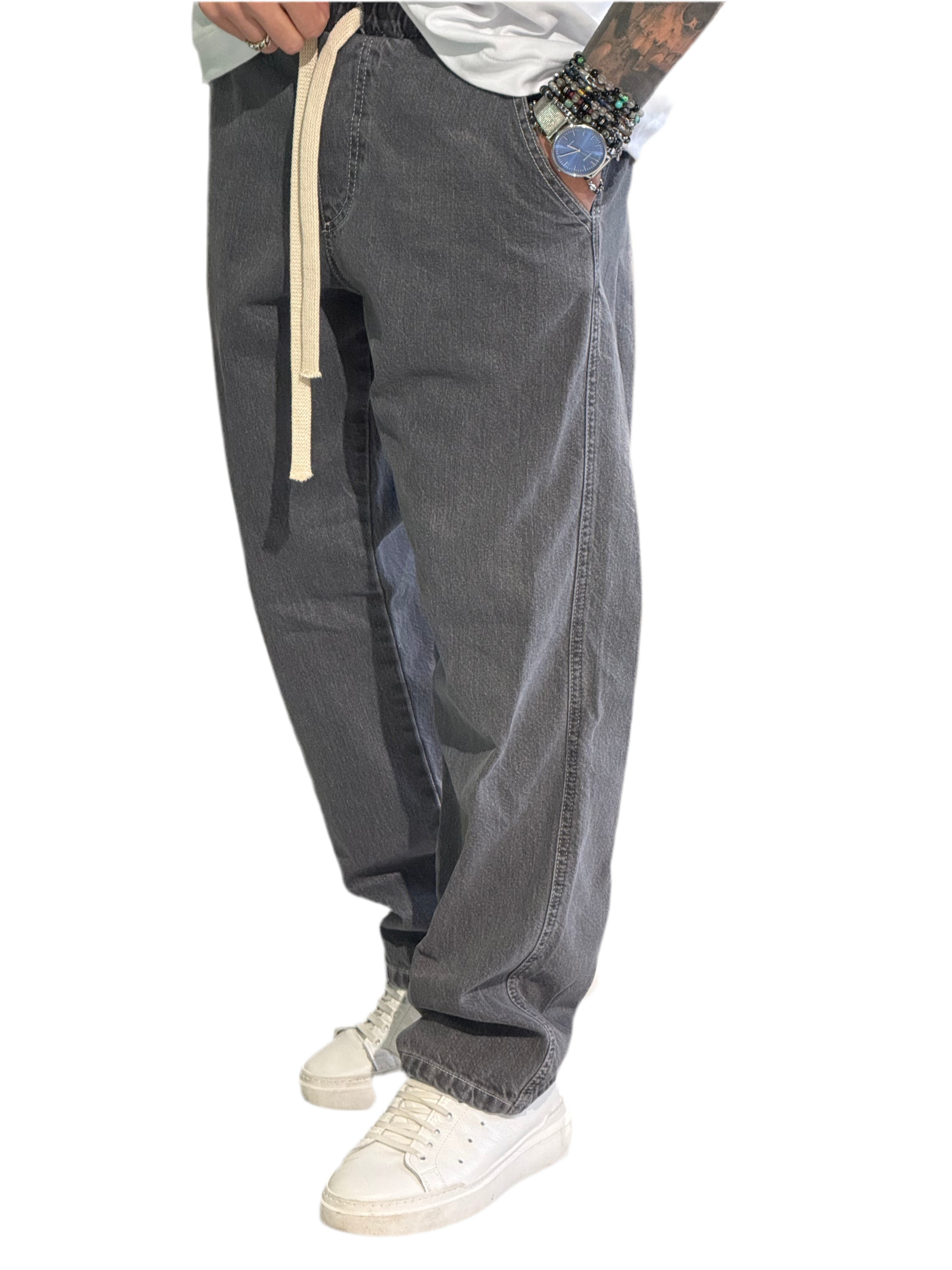 PANTALACCIO JEANS CANARIA FONDO AMPIO NEW JOB BRAND