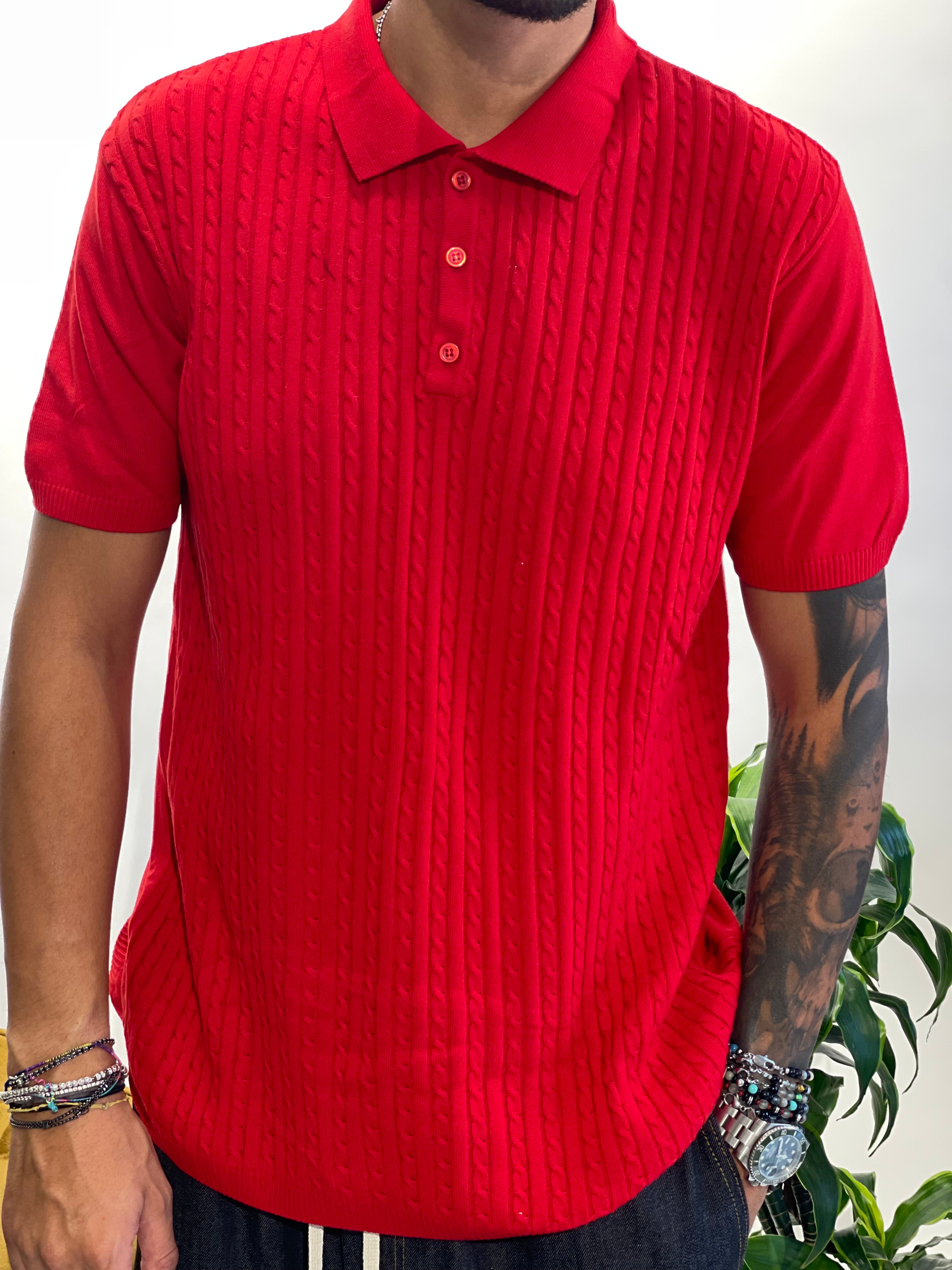 POLO TRAMA RED
