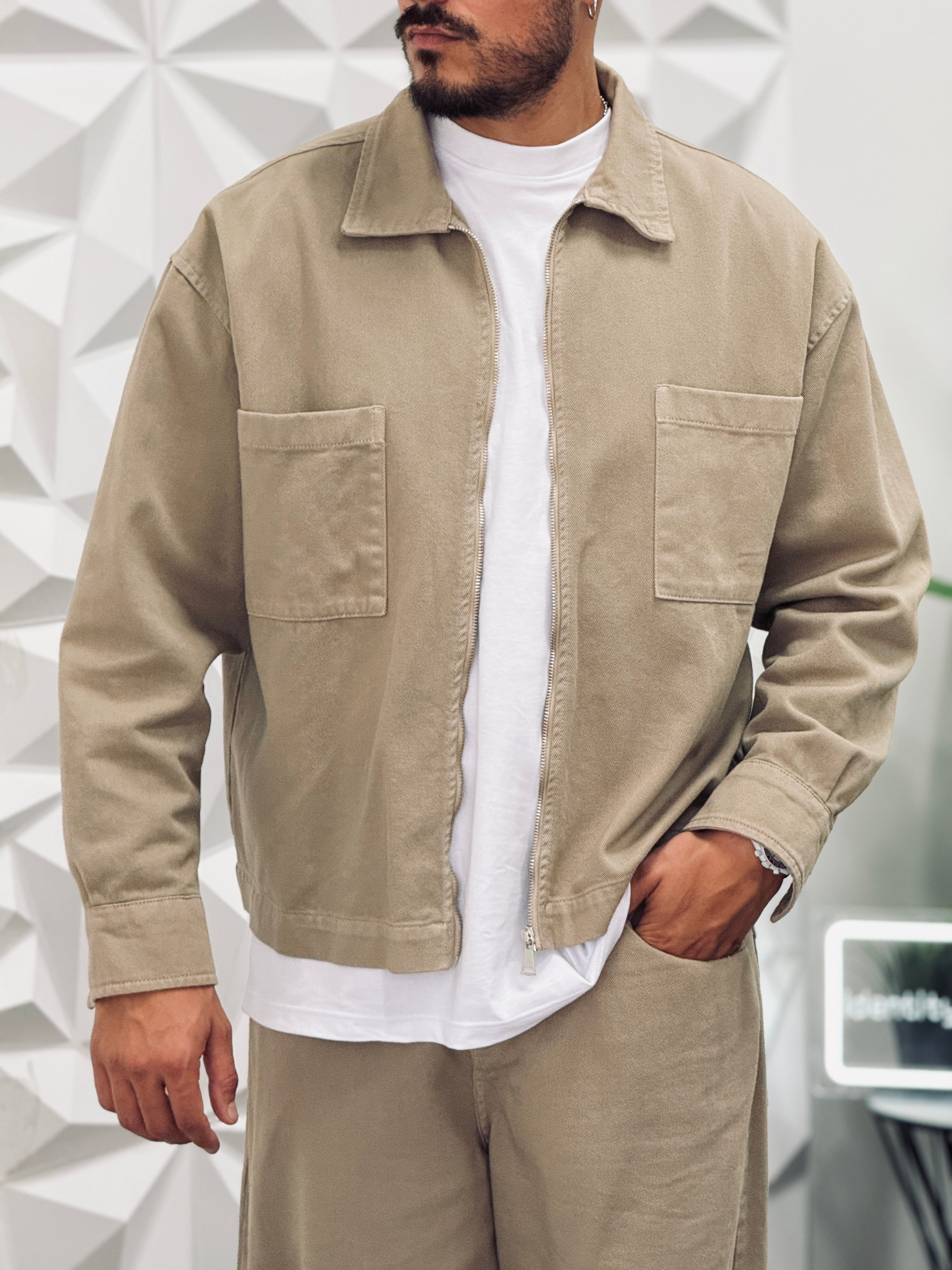 COORDINATO BAGGY BEIGE NEW JOB BRAND