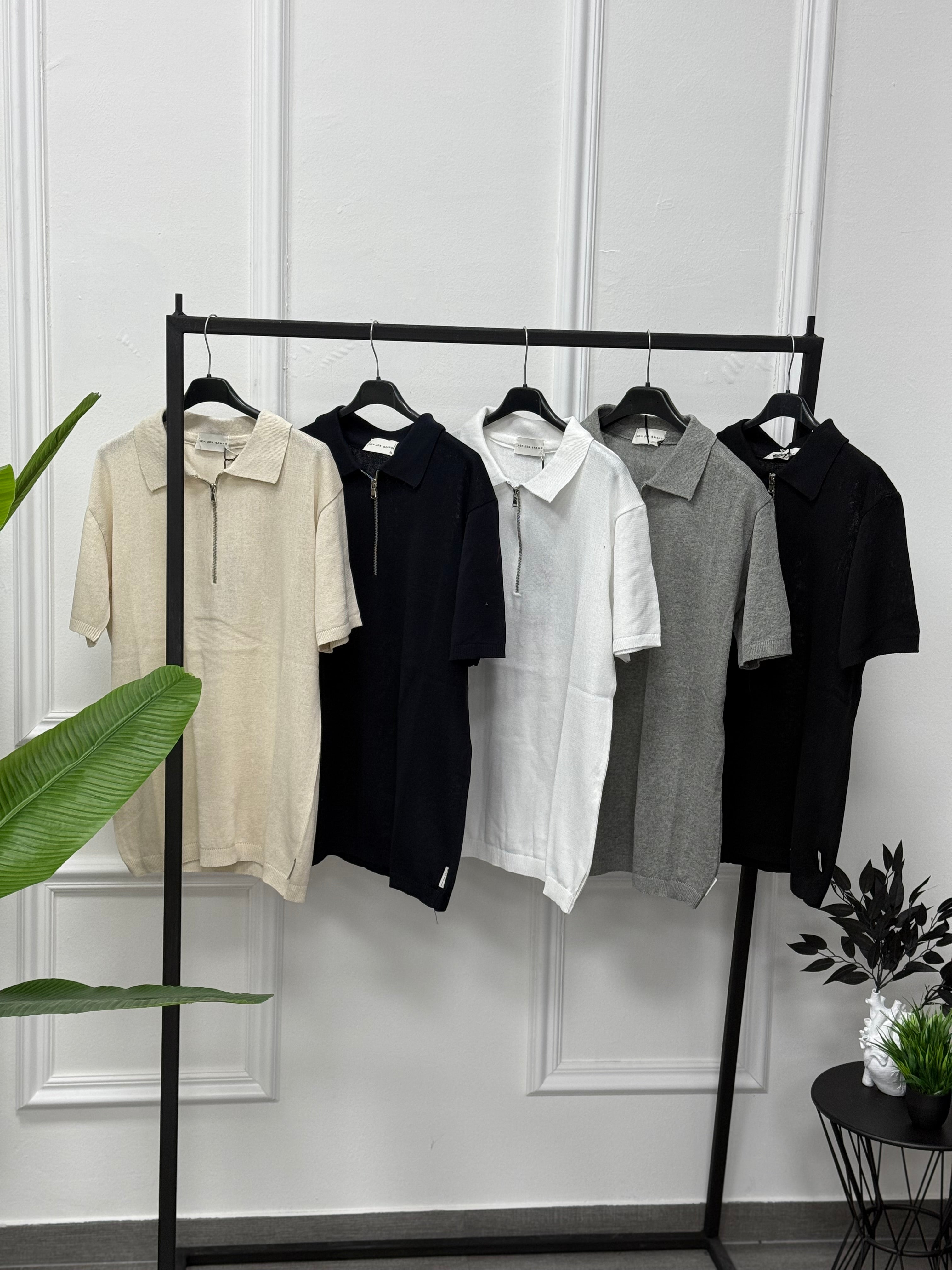 Polo zip in filo new job brand