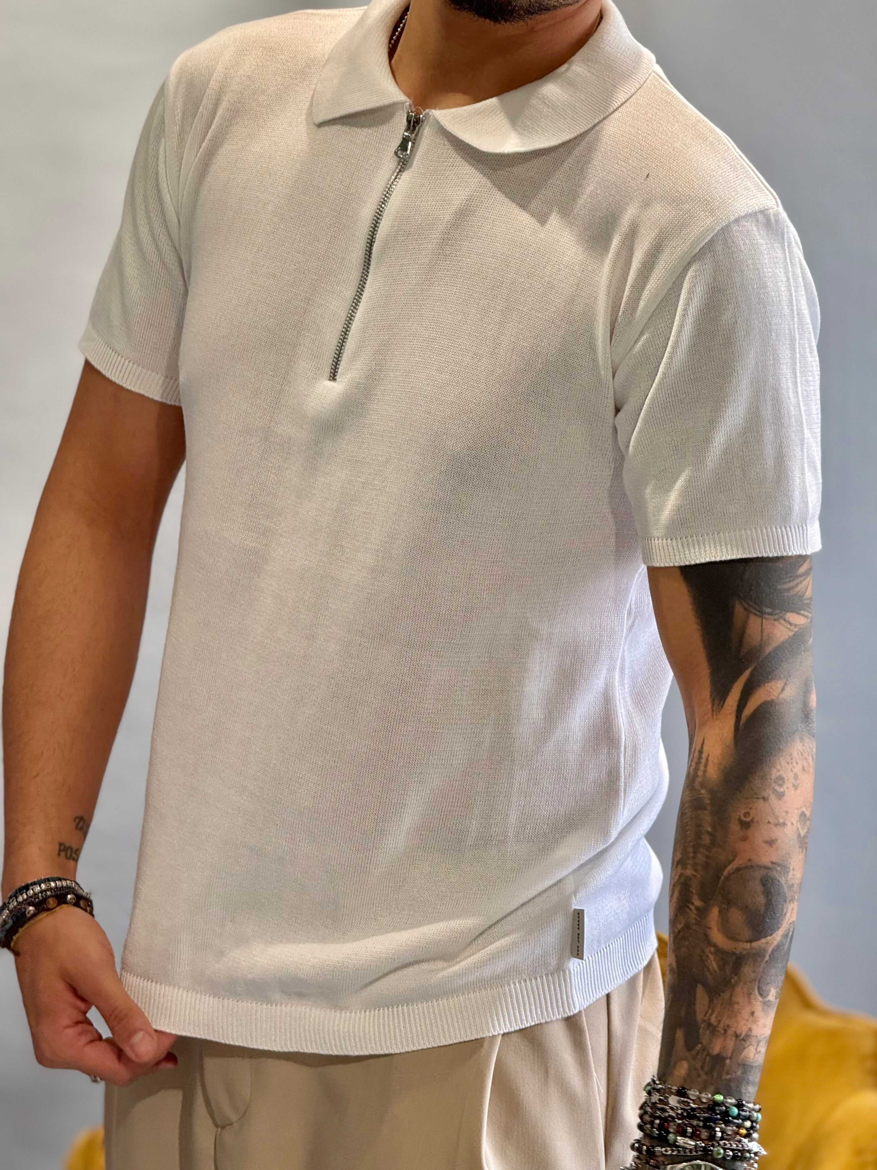 Polo zip in filo new job brand
