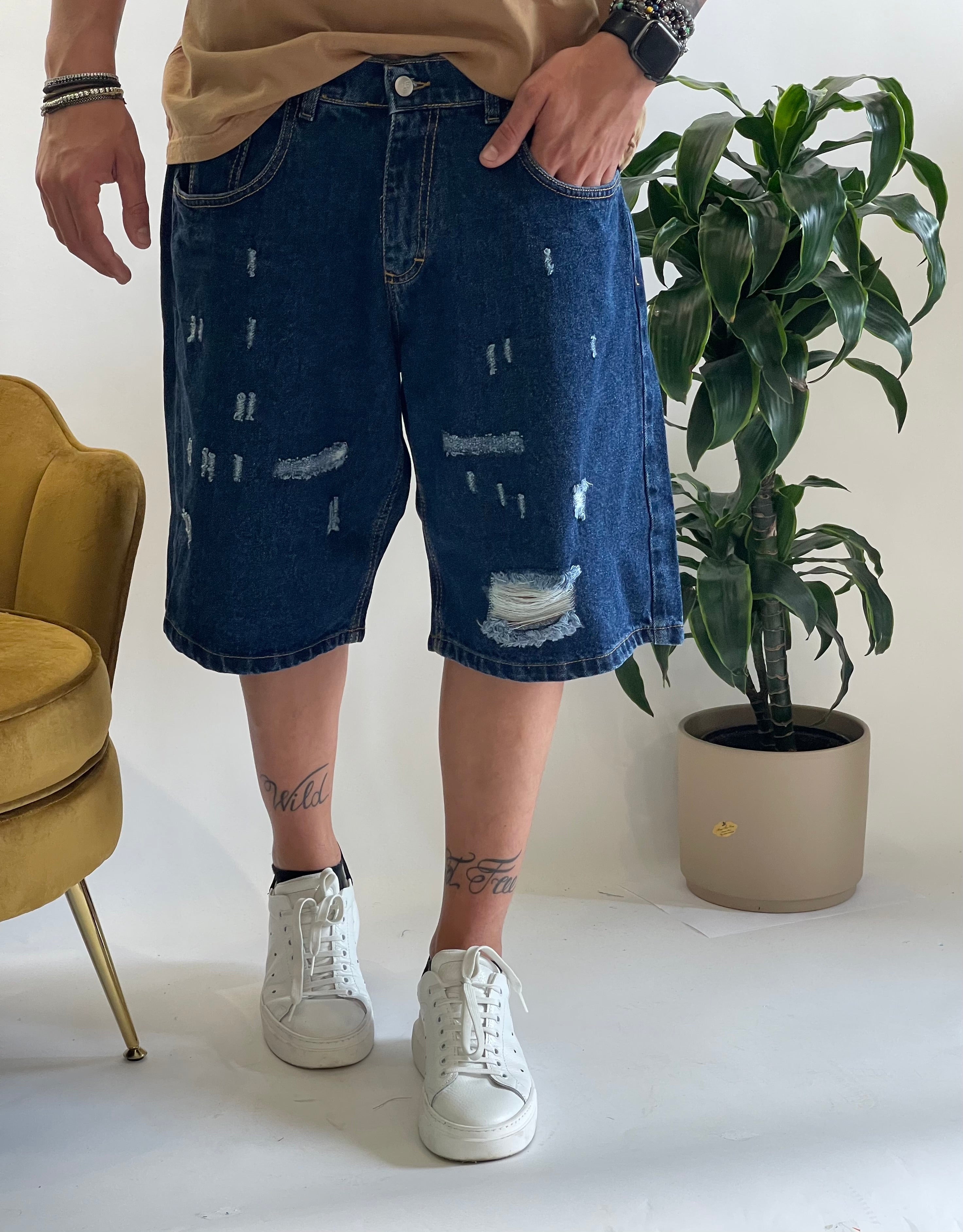 Bermuda Effetto strappato NJB