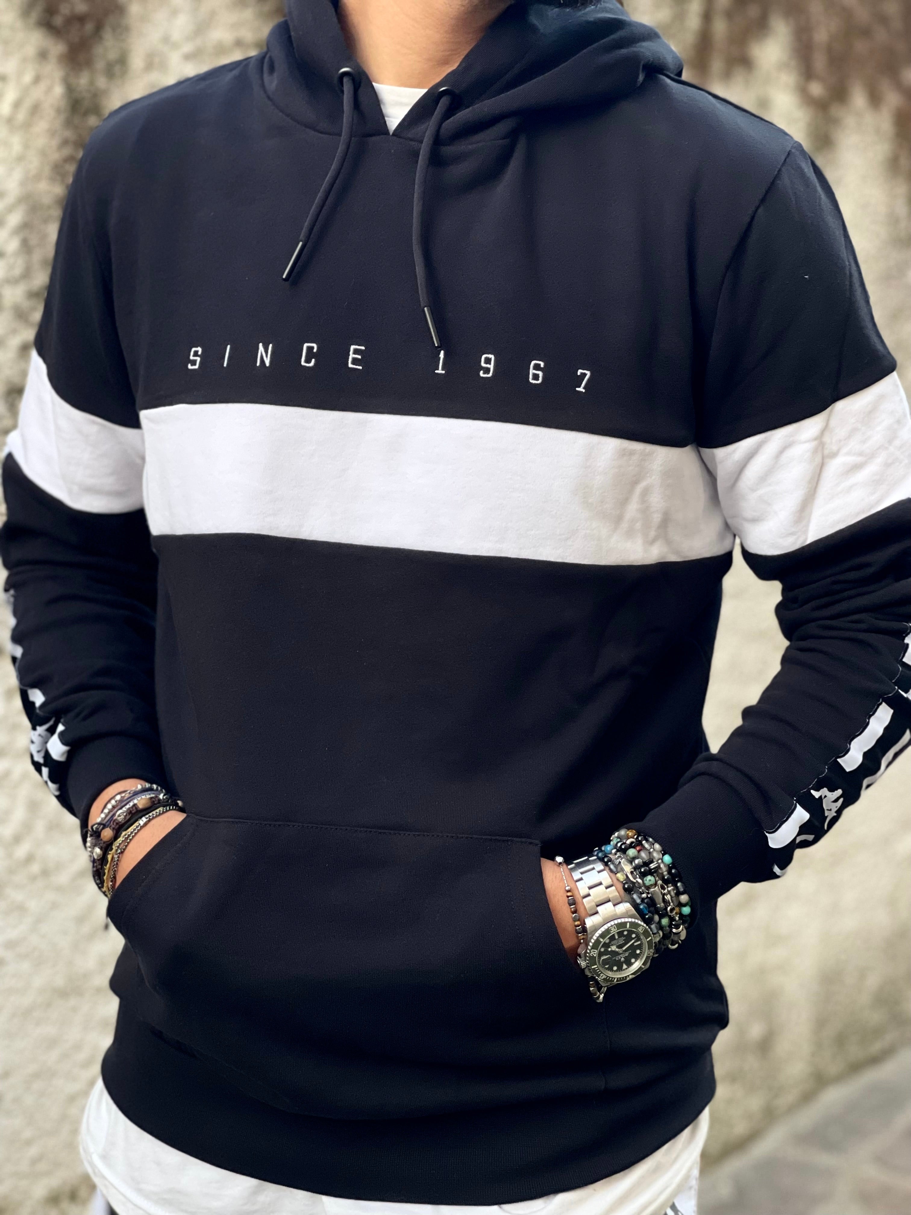 FELPA CAPPUCCIO KAPPA CON BANDA