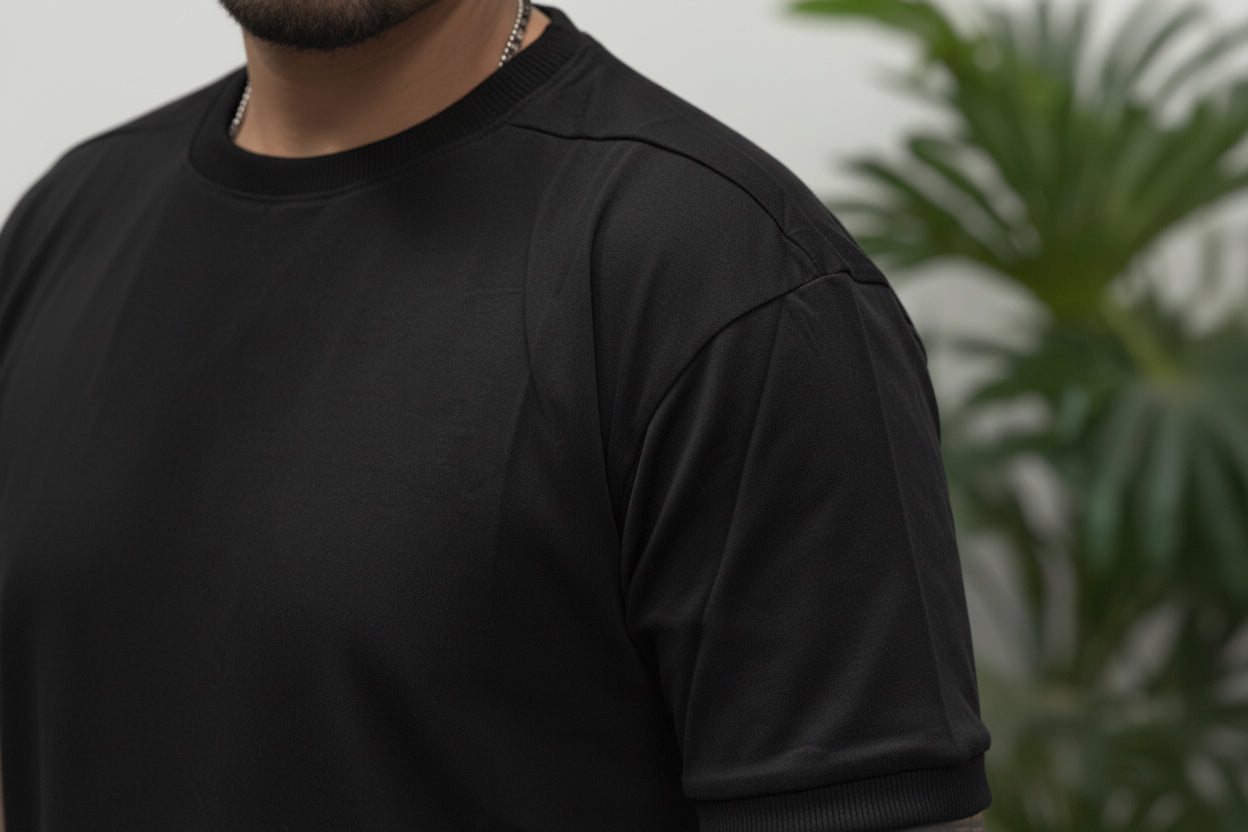 SHIRT A COSTINA NERA NEW JOB BRAND