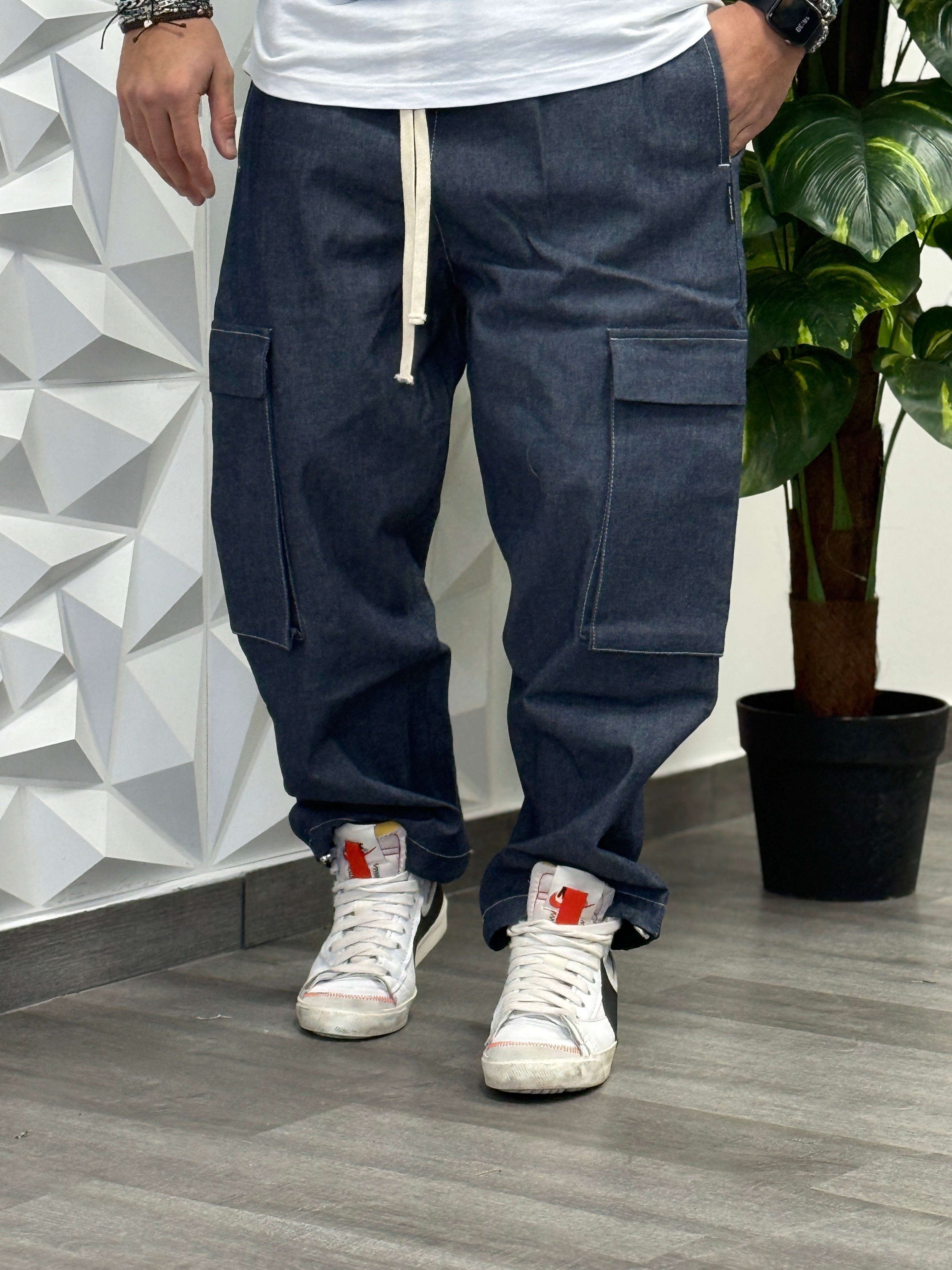 PANTALACCIO SOHO JEANSATO CARGO FONDO AMPIO NEW JOB BRAND