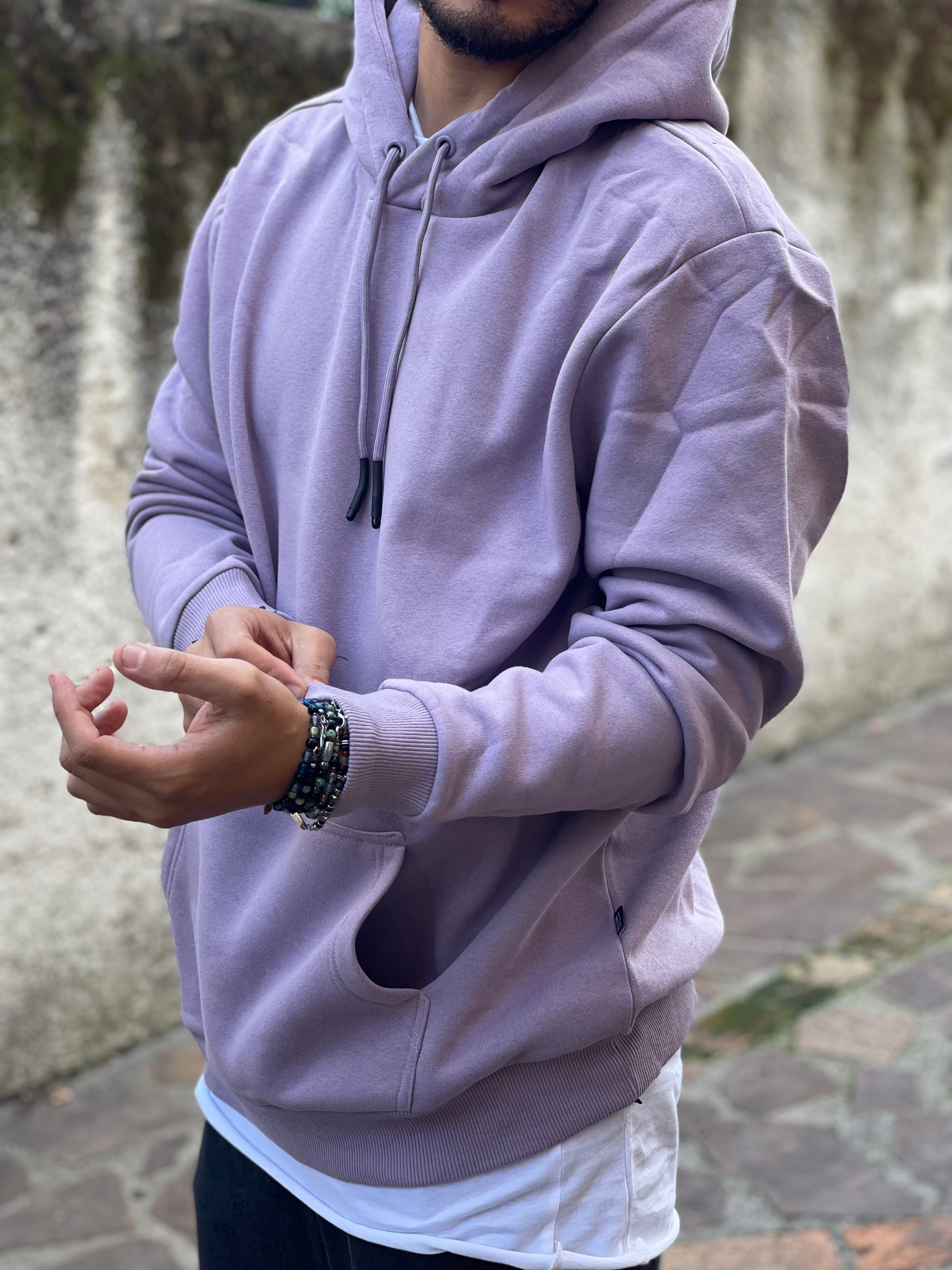FELPA OVERSIZE GLICINE TAGLIA UNICA