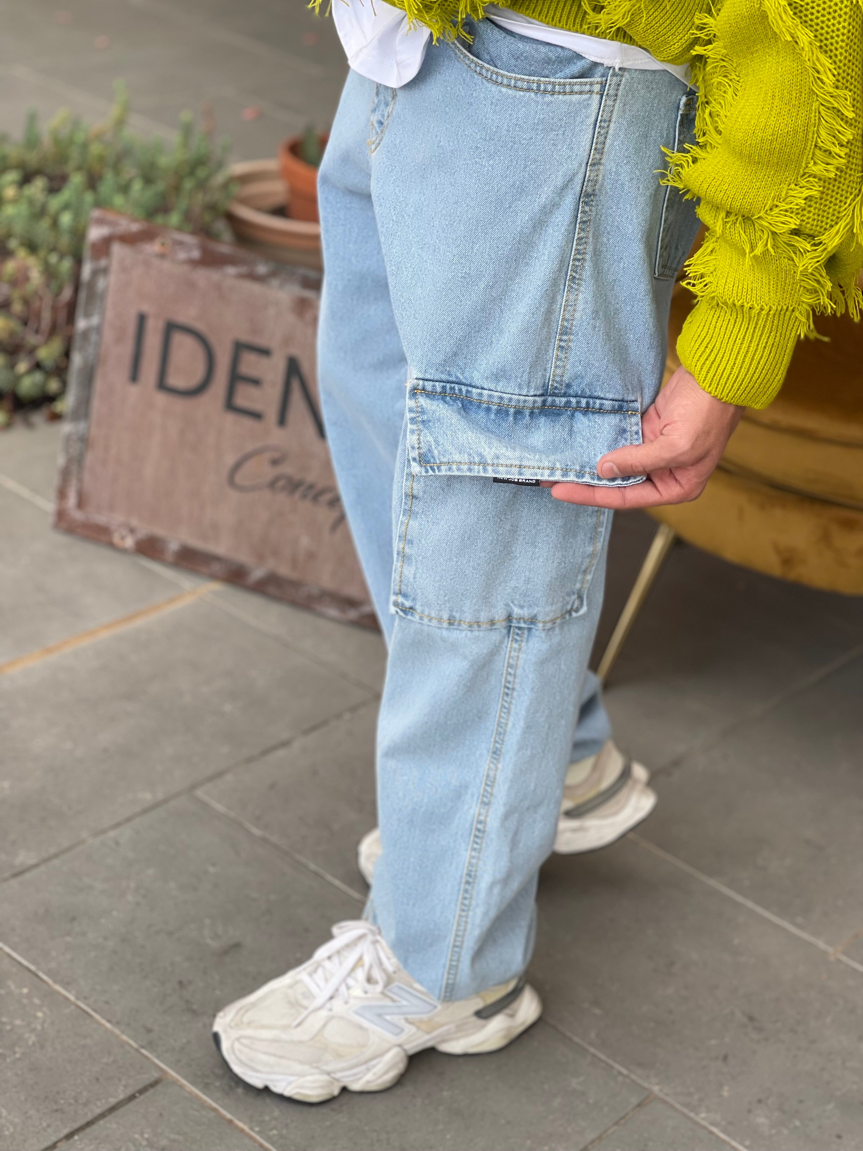 JEANS ALF 25 CARGO FONDO AMPIO NEW JOB BRAND