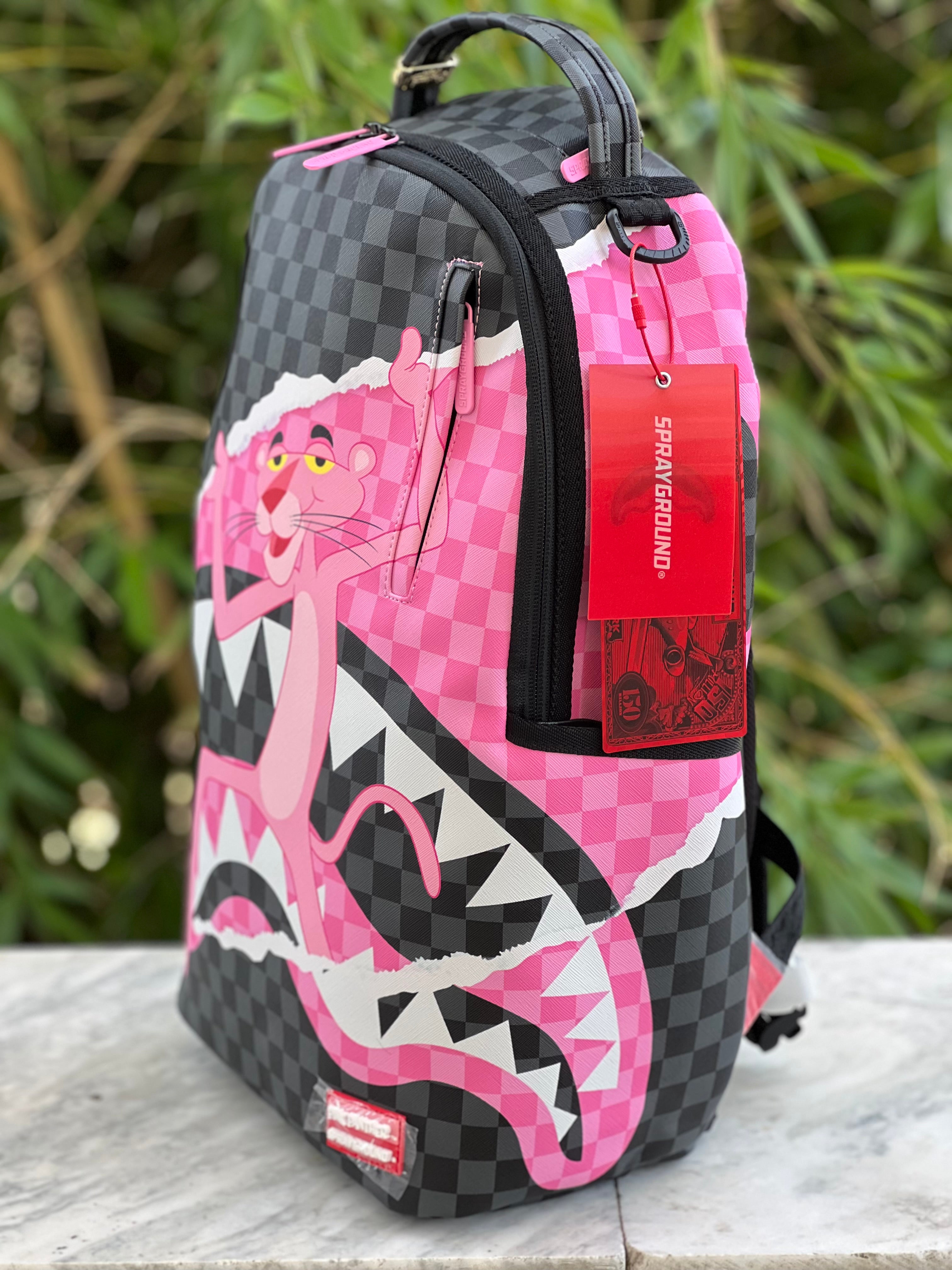 ZAINO SPRAYGROUND PINK PANTHER ON THE RUN