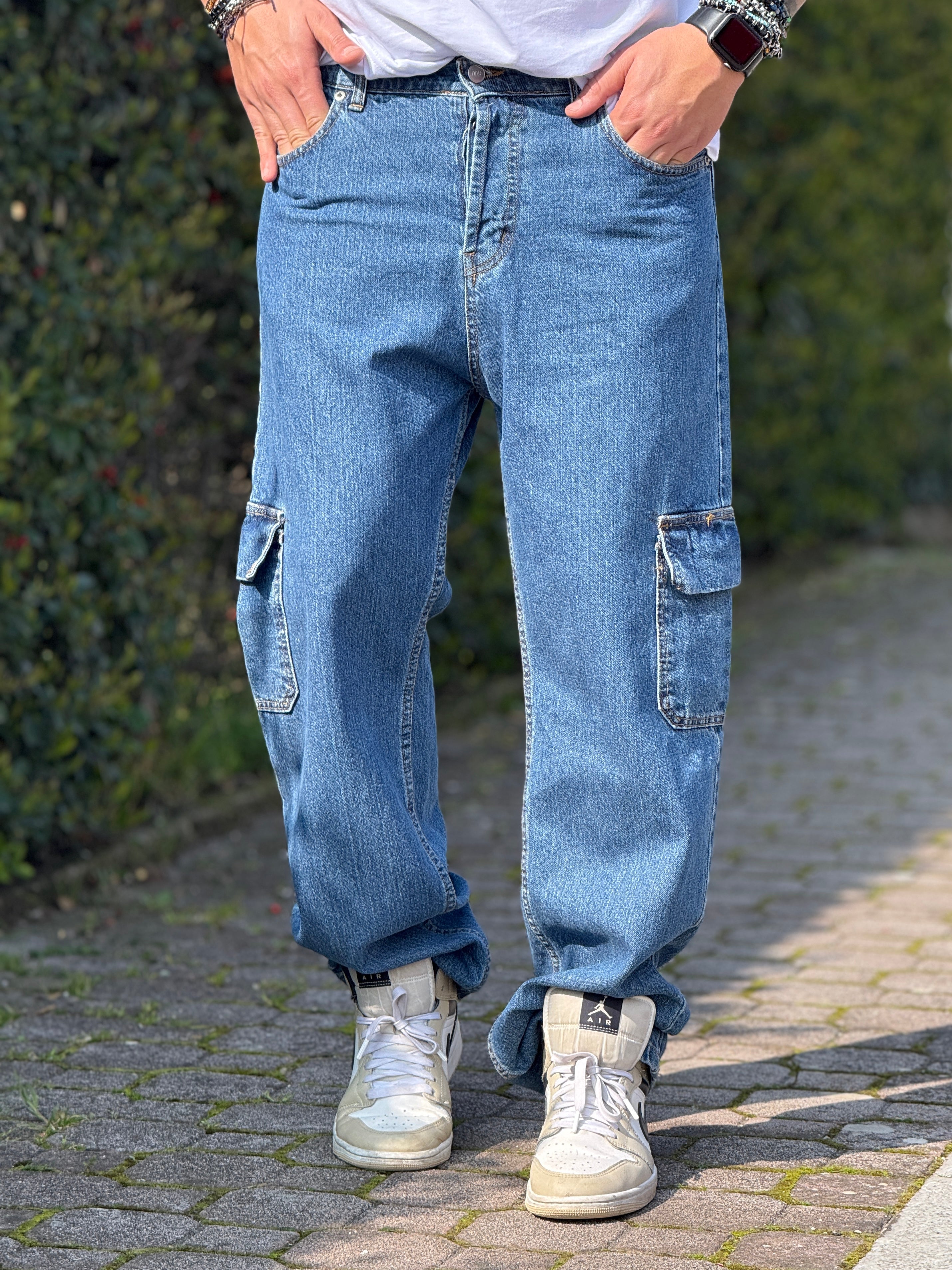 JEANS CARGO FONDO AMPIO NEW JOB BRAND