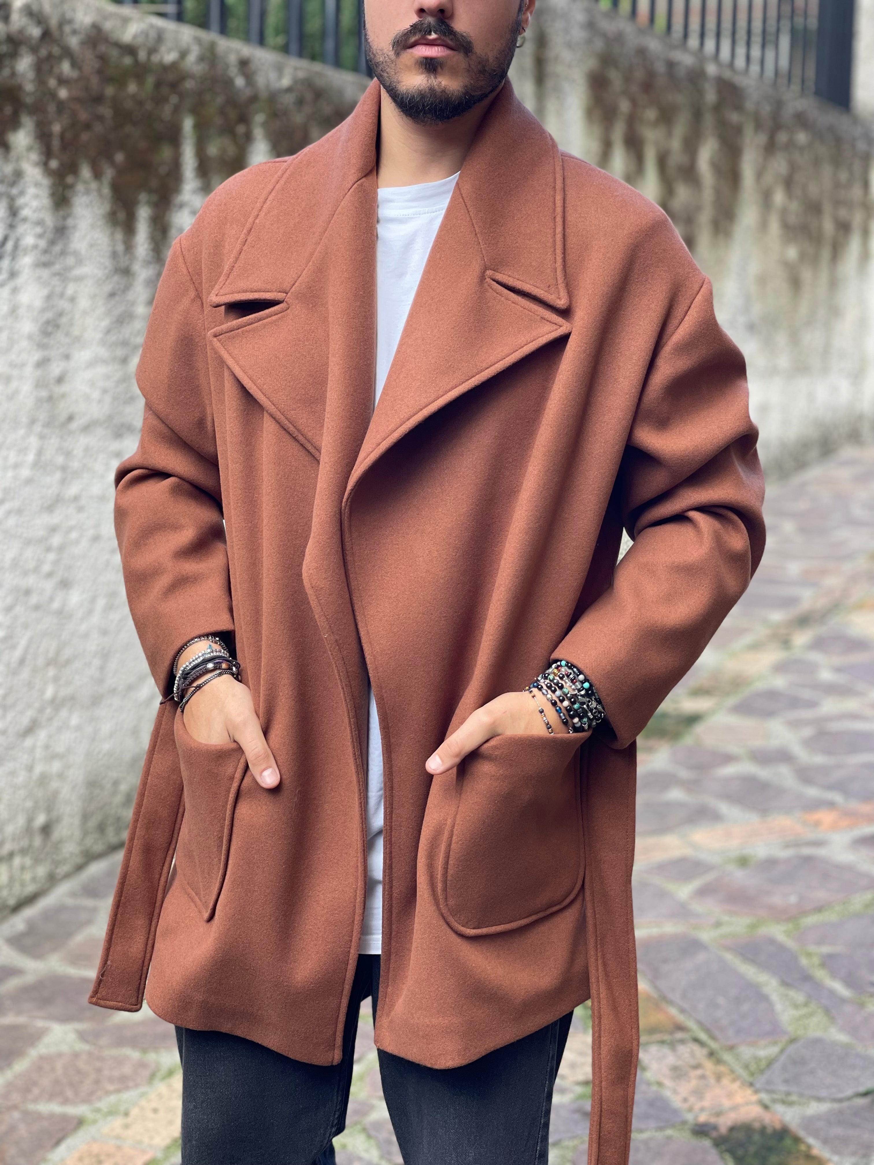 CAPPOTTO MARRONE. OVERSIZE
