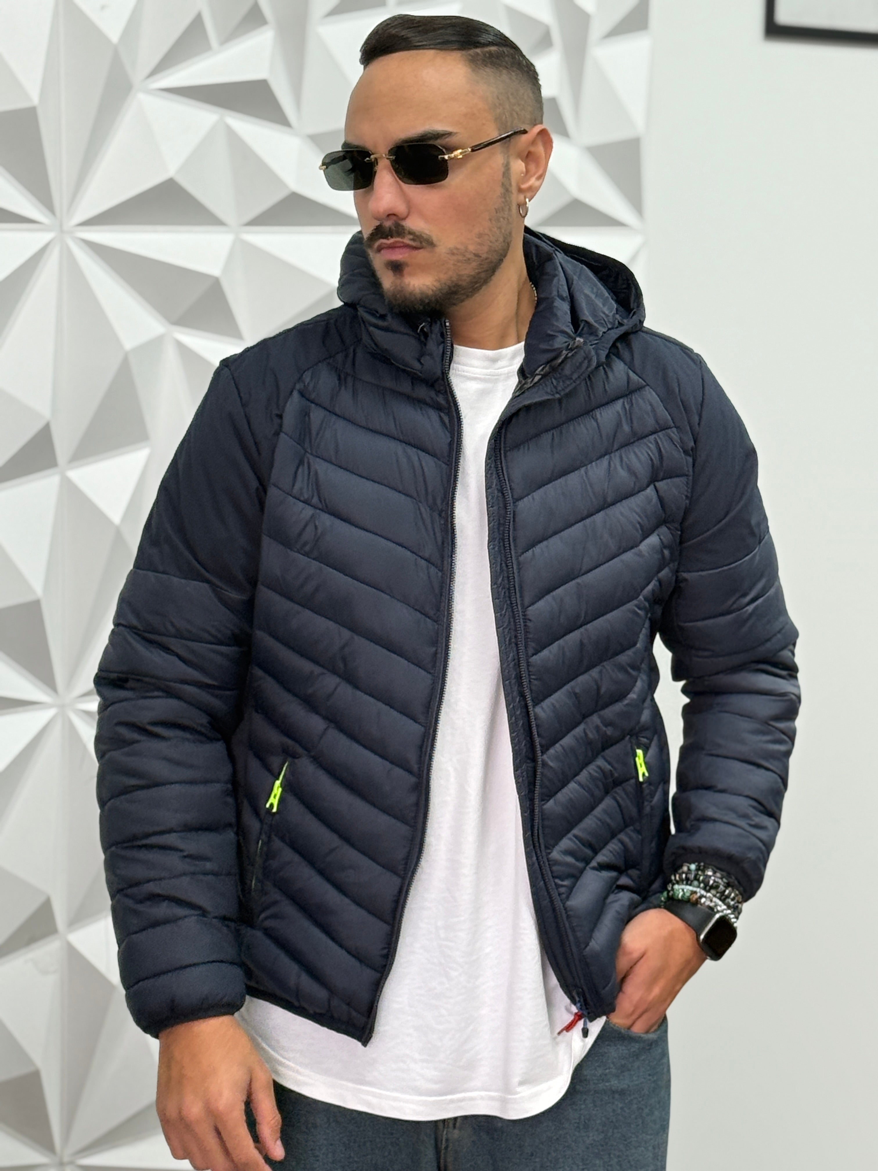 BOMBER HIRO BLU DOPPIOTESSUTO