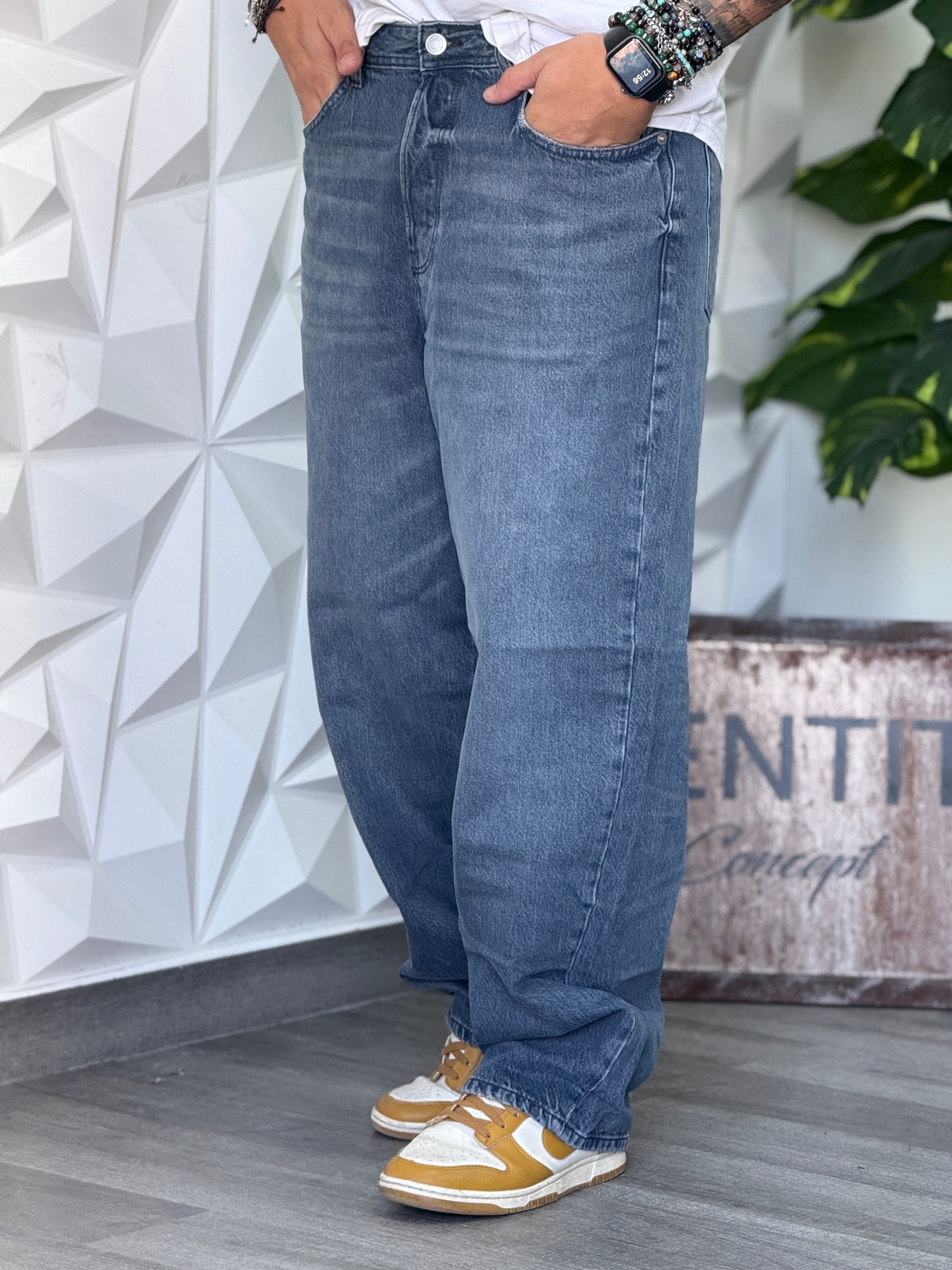 Jeans Baggy 7 Lavaggio scuro
