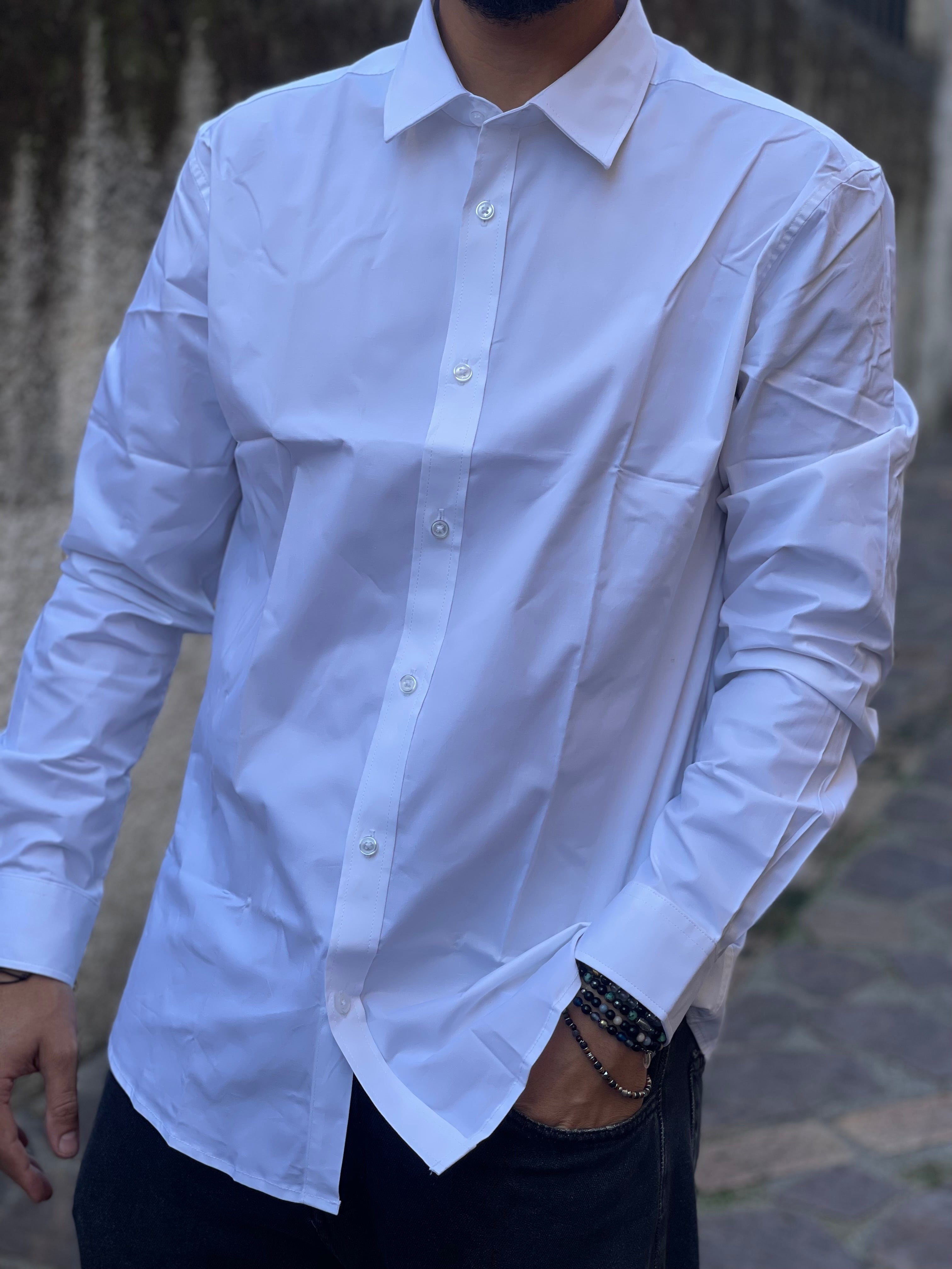 CAMICIA TAGLIA UNICA BIANCA