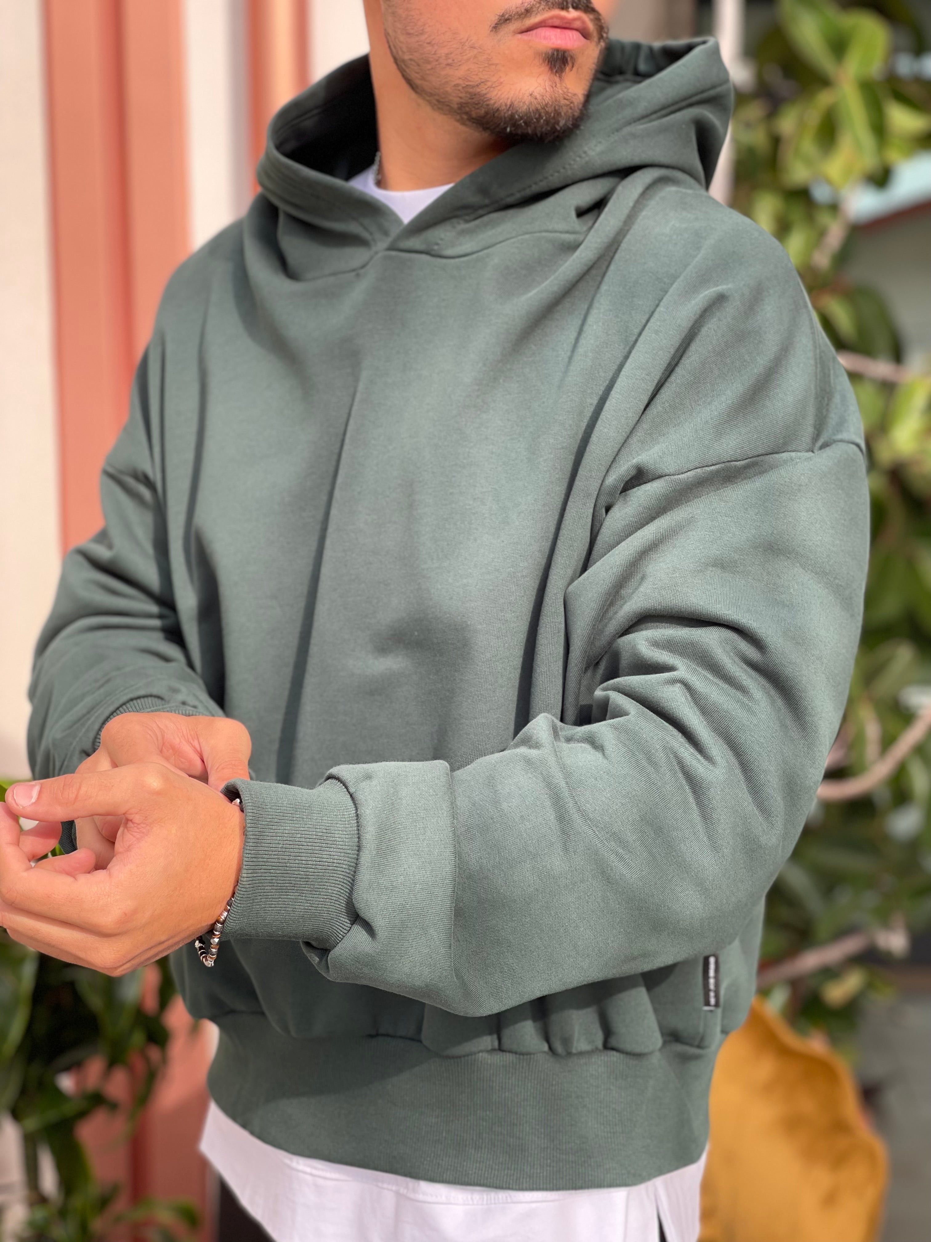 FELPA OVERSIZE VERDE NEW JOB BRAND