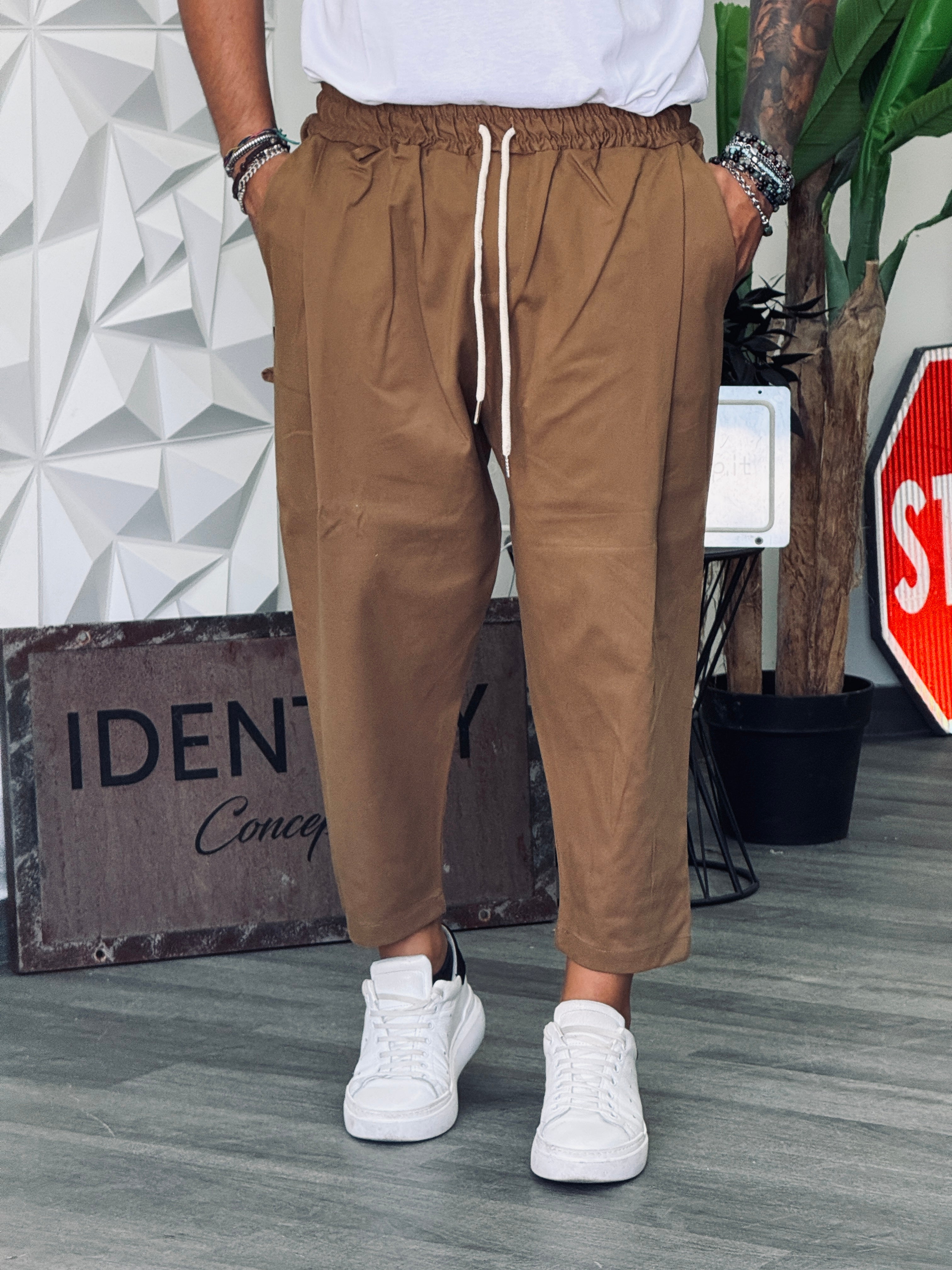 PANTALACCIO NEW DIK GABARDINA BISCOTTO NEW JOB BRAND