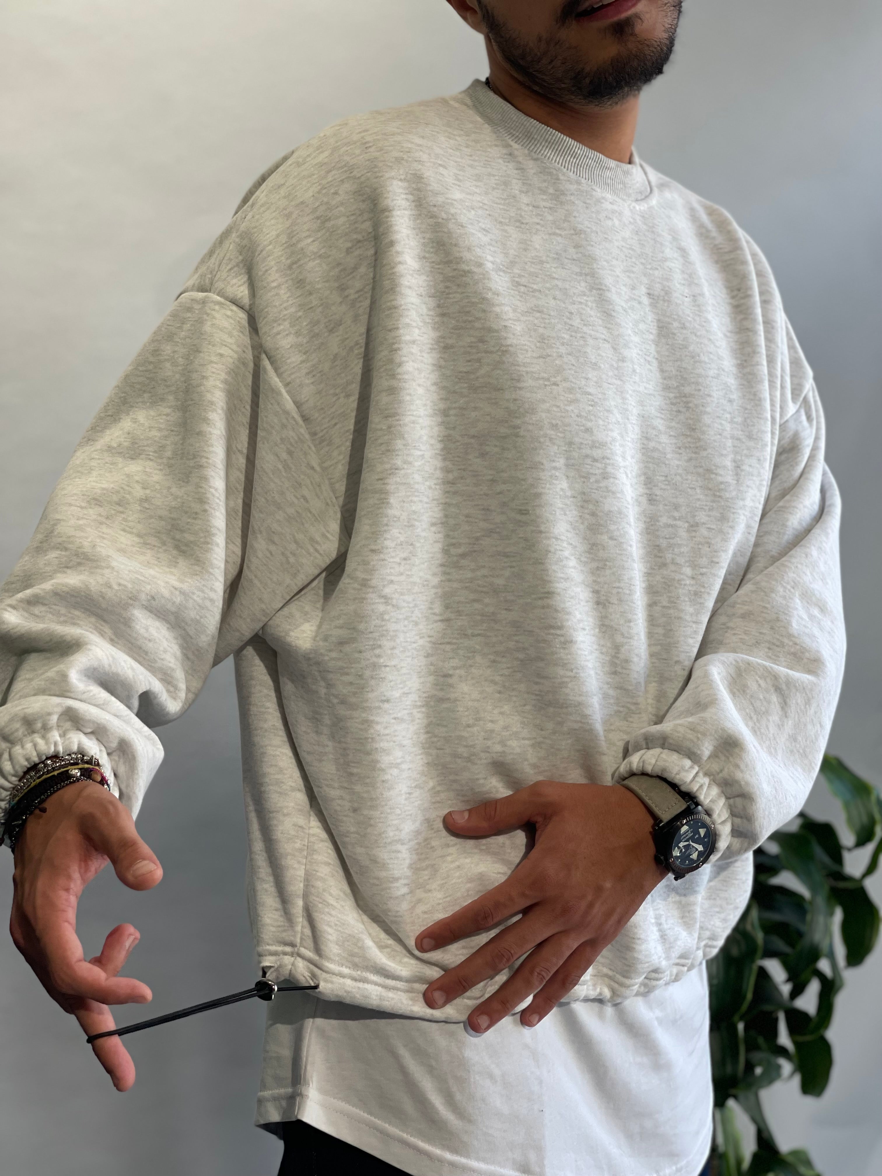 Felpa Oversize Fondo regolabile New job Brand