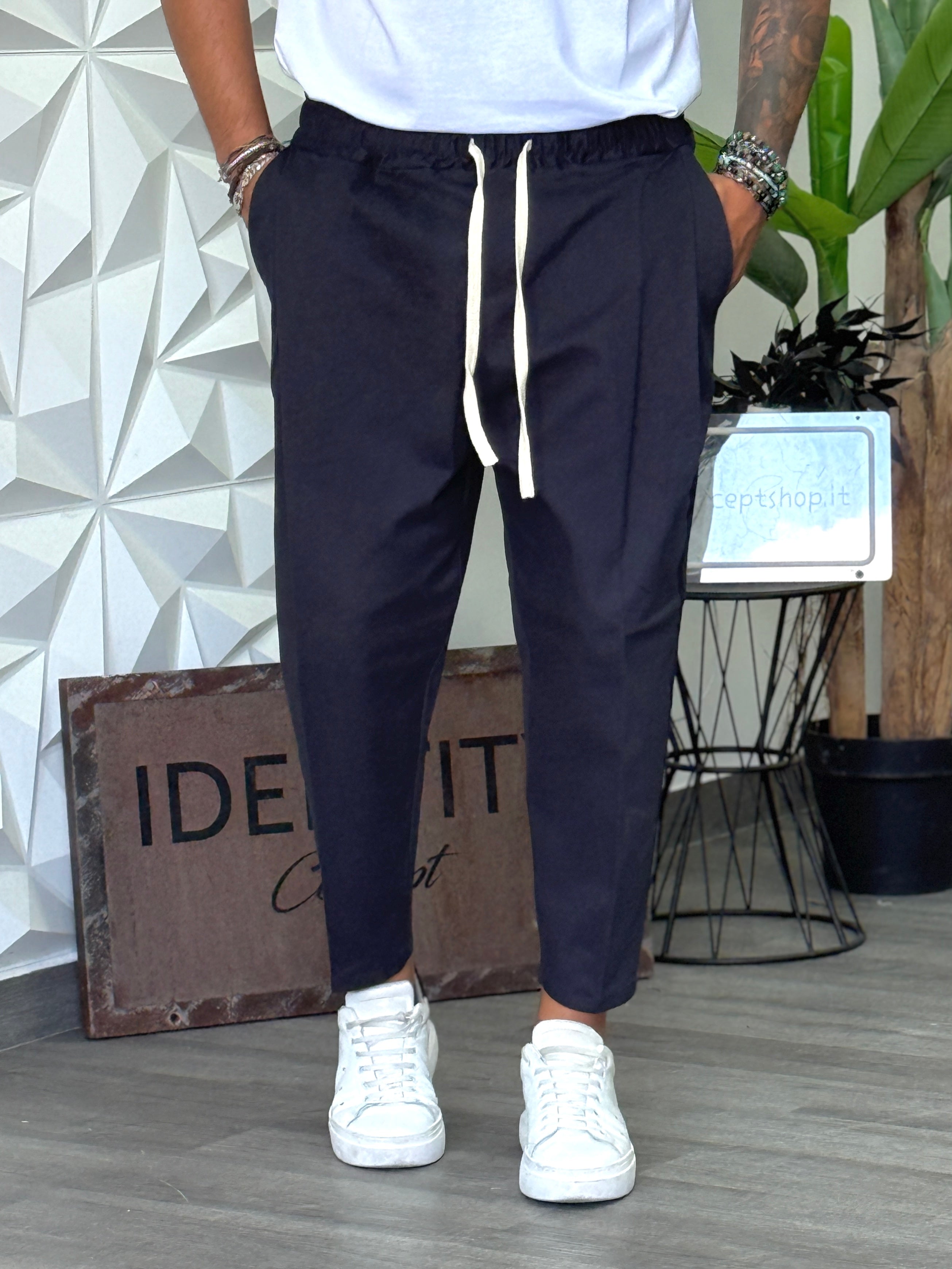 PANTALACCIO NEW DIK GABARDINA BLU NEW JOB BRAND